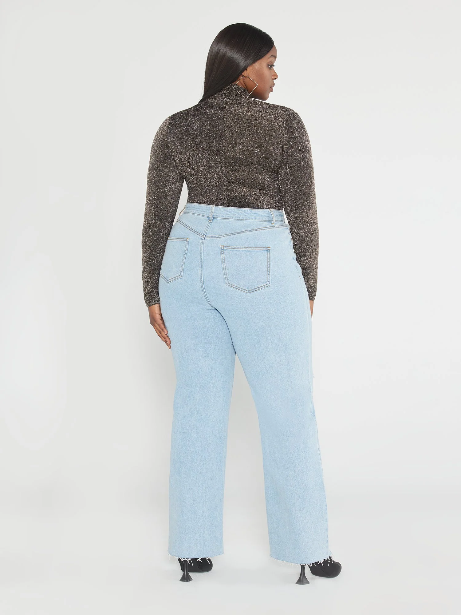 High Rise Y2K Straight Leg Jeans - Image 3