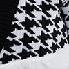 Houndstooth Fringe Detail Cardigan - Image 5