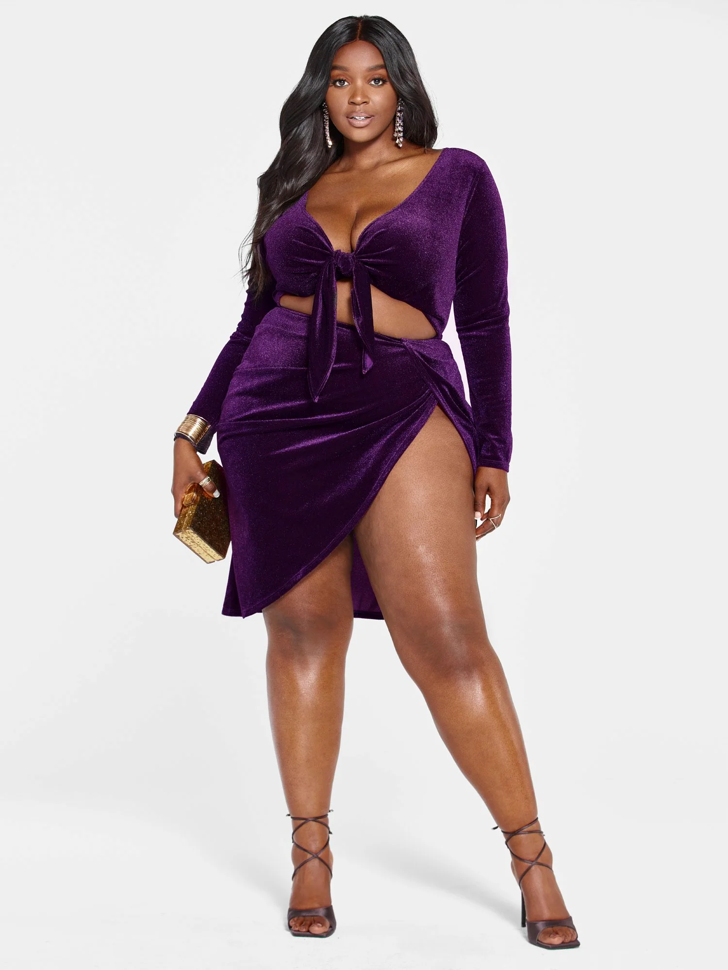 Imani Tie Front Velvet Dress - FTF LAB 007: Nzinga Imani - Image 5