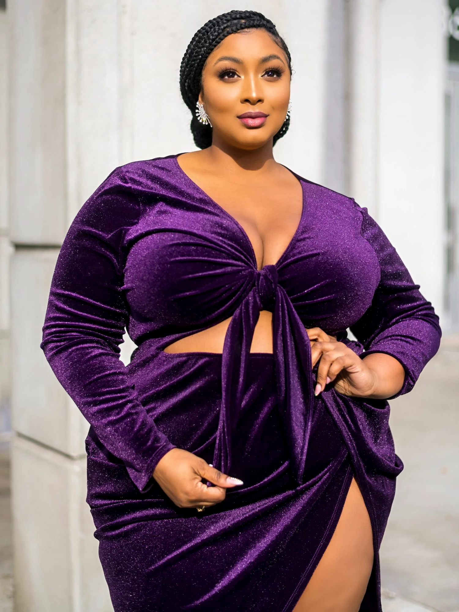 Imani Tie Front Velvet Dress - FTF LAB 007: Nzinga Imani - Image 7