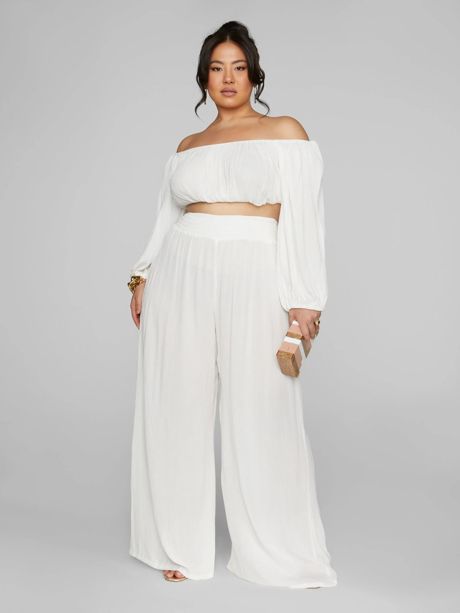 Ingrid Gauze Wide Leg Pants - Image 3