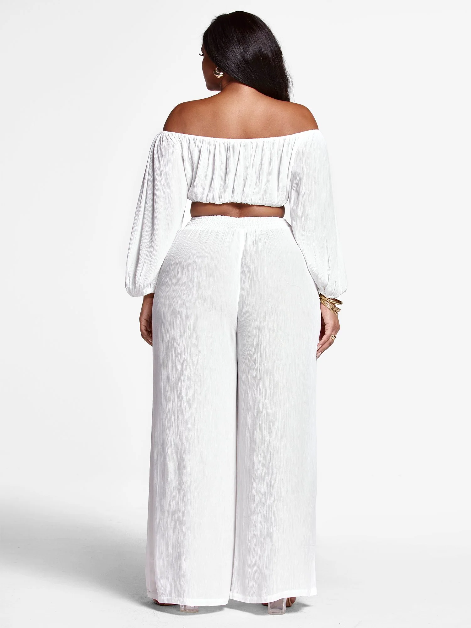 Ingrid Gauze Wide Leg Pants - Image 5