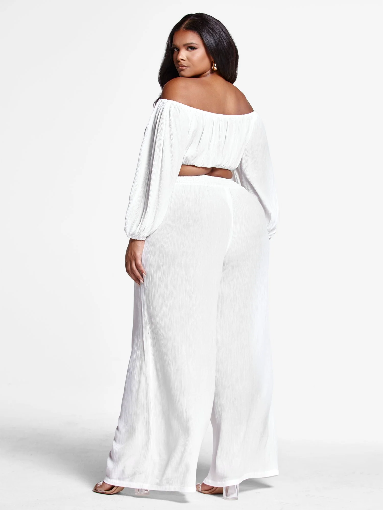 Ingrid Gauze Wide Leg Pants - Image 6
