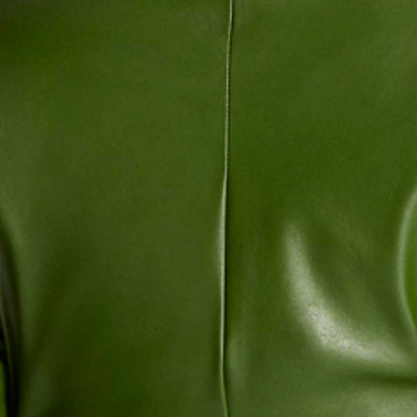 Islande Faux Leather Tie Front Dress - Image 7