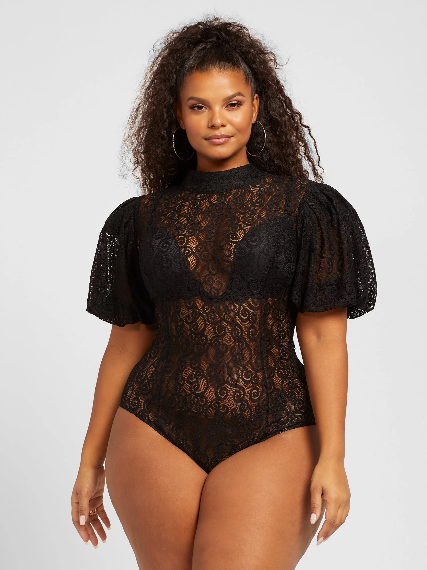 Ivy Puff Sleeve Lace Bodysuit - Image 5