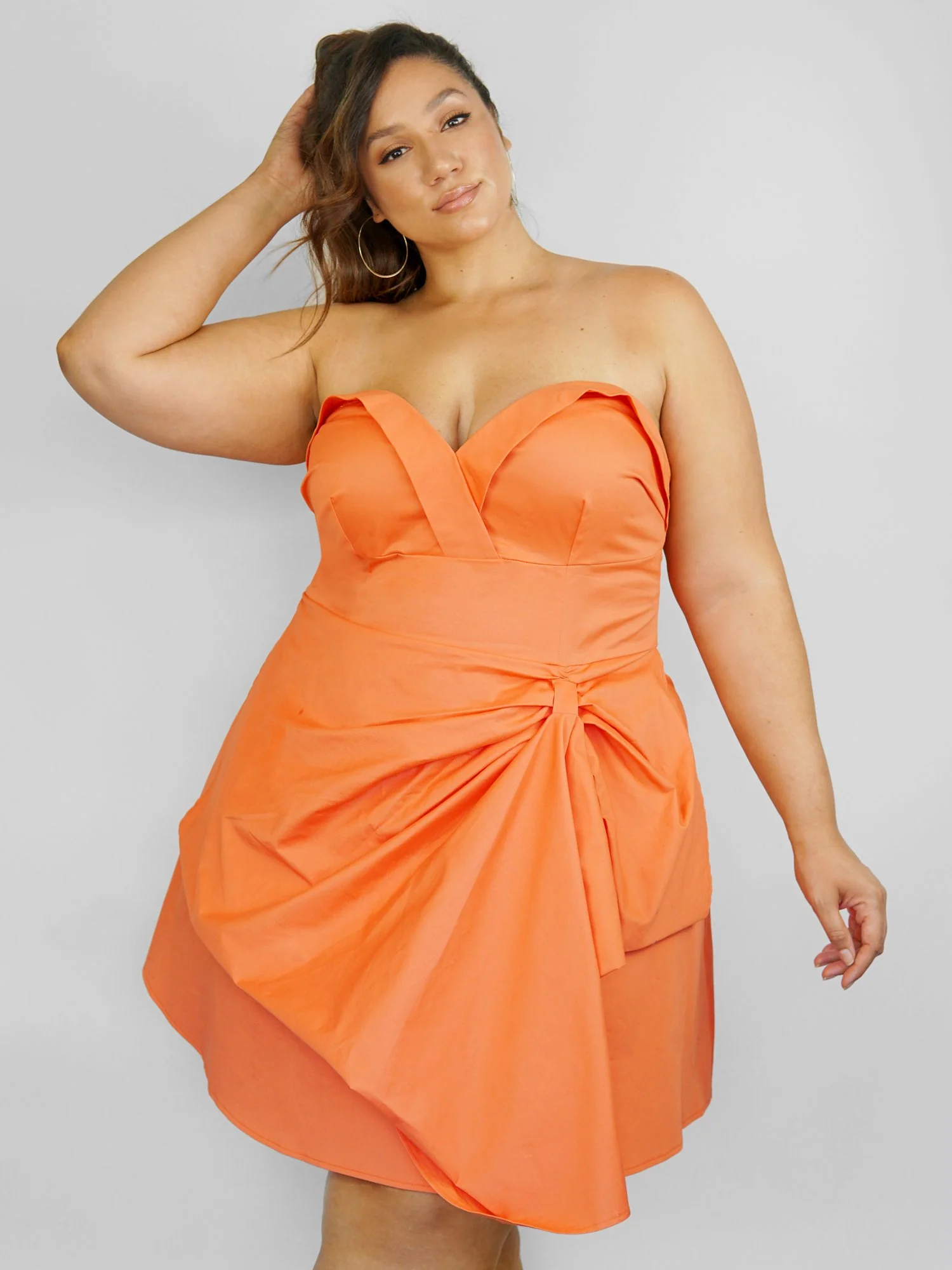 Ivy Strapless Dress with Bow Detail - Image 4