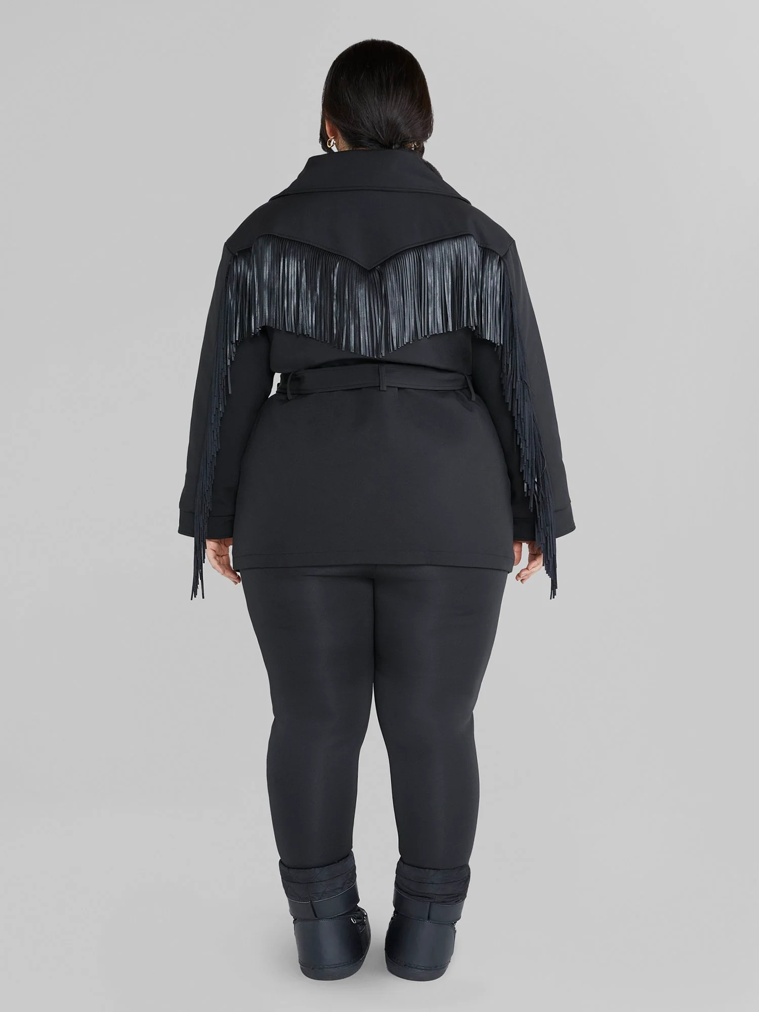 Jaina Fringe Ski Jacket - Image 4