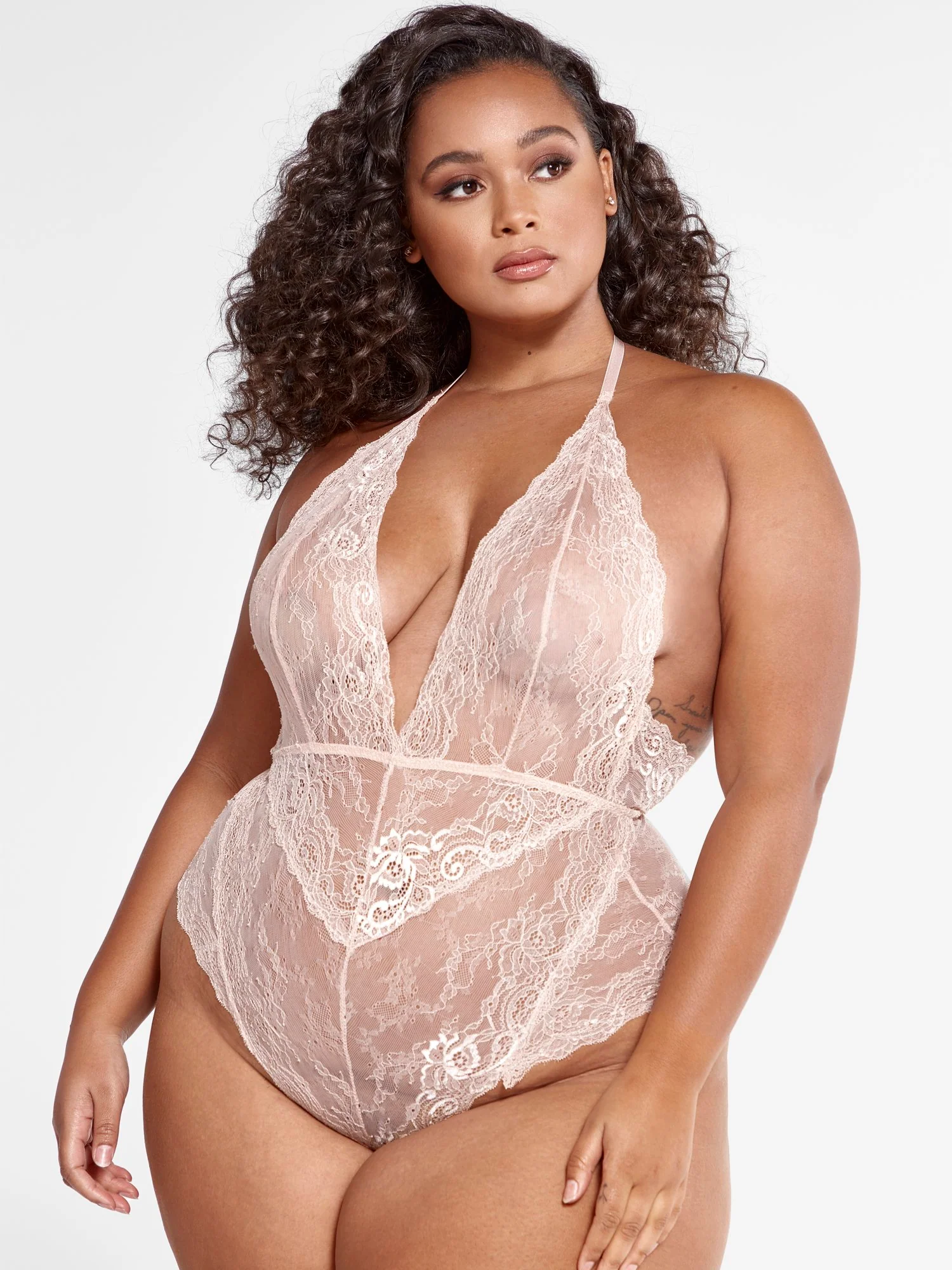 Jamela Halter Lace Bodysuit - Image 2