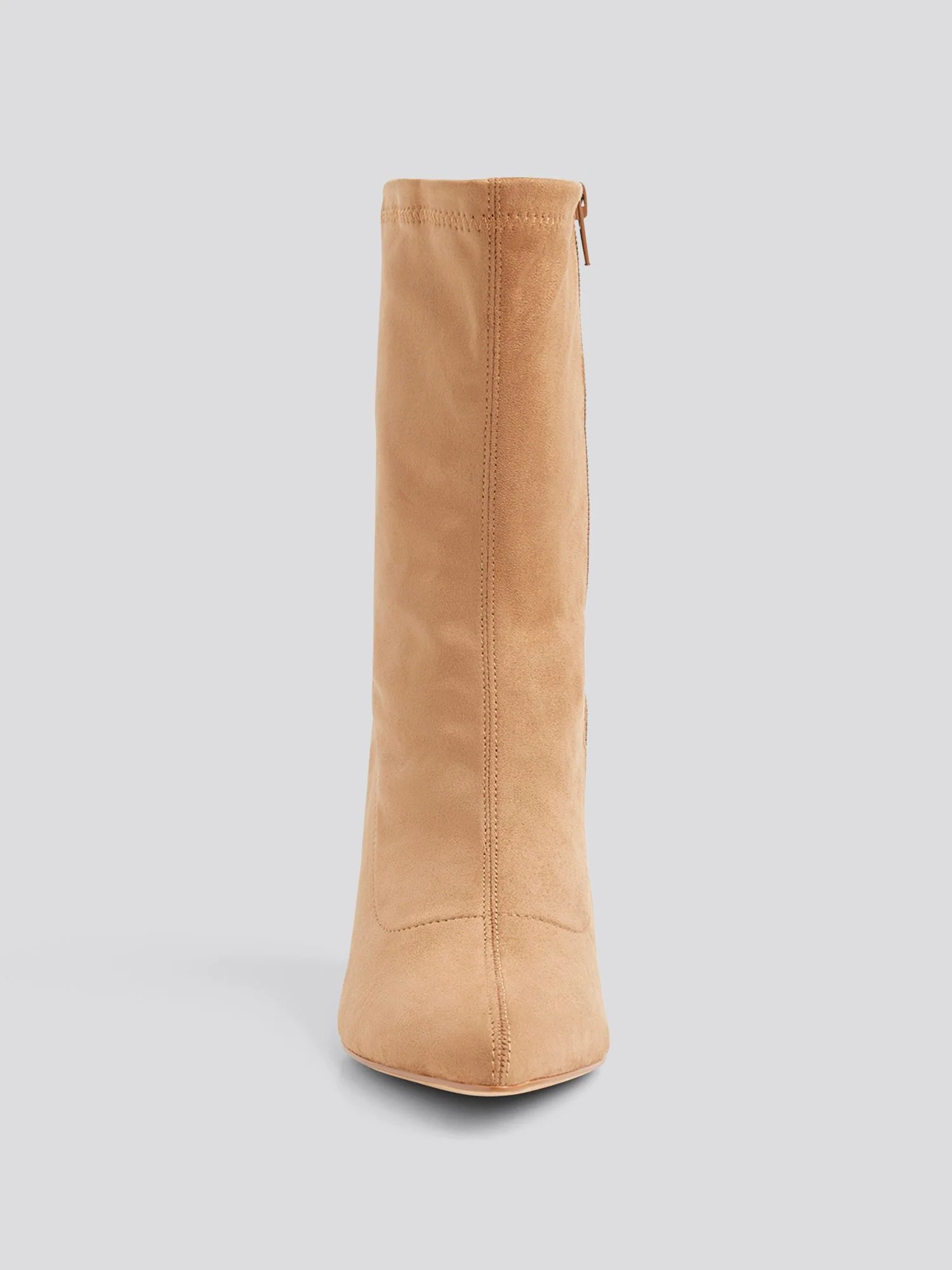 Janell Faux Stretch Suede Mid-Calf Boots - Image 4