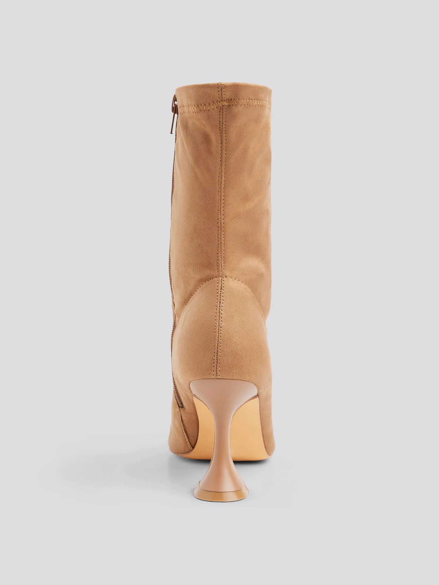 Janell Faux Stretch Suede Mid-Calf Boots - Image 6