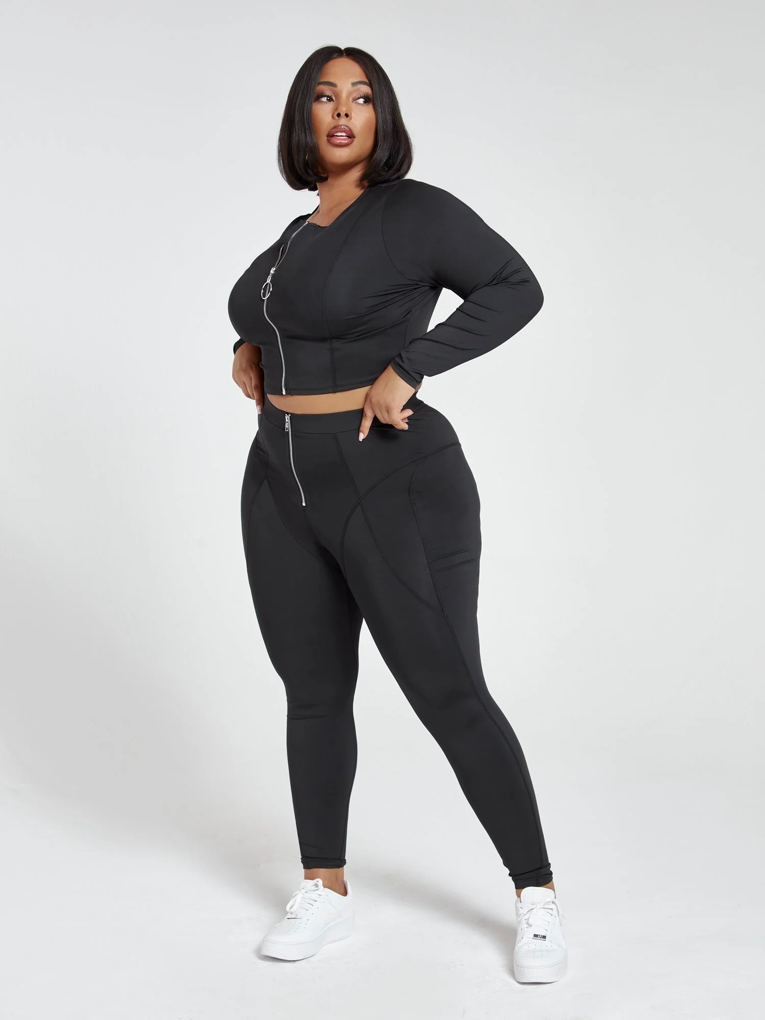 Janelle Active Zip Leggings - Image 2