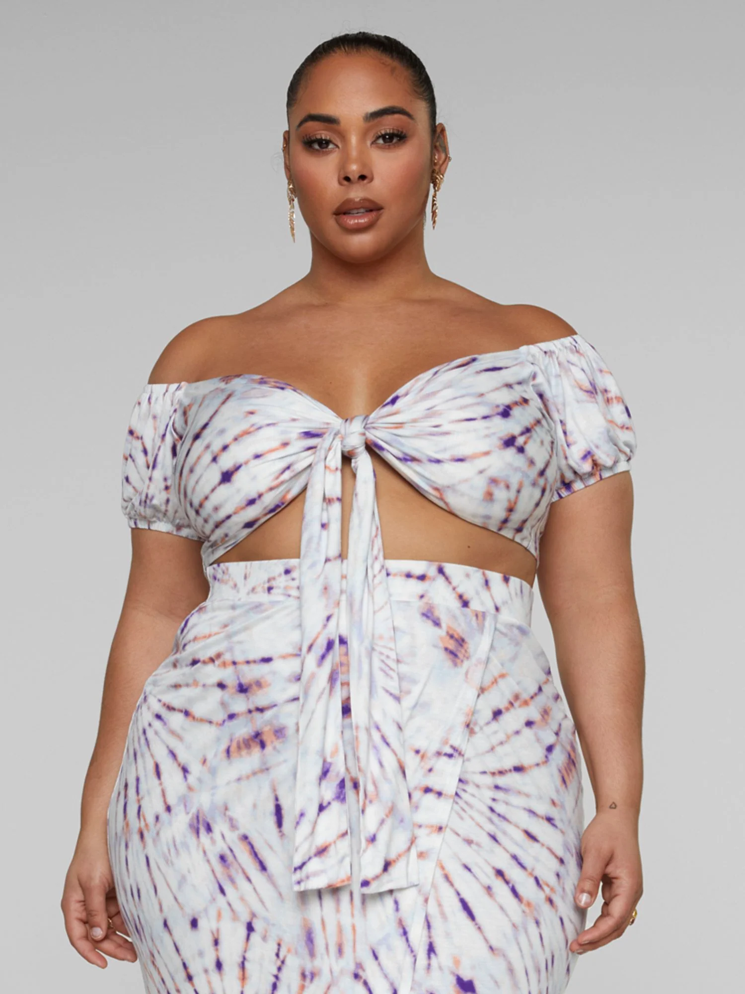 Janet Tie Dye Crop Top - Image 2