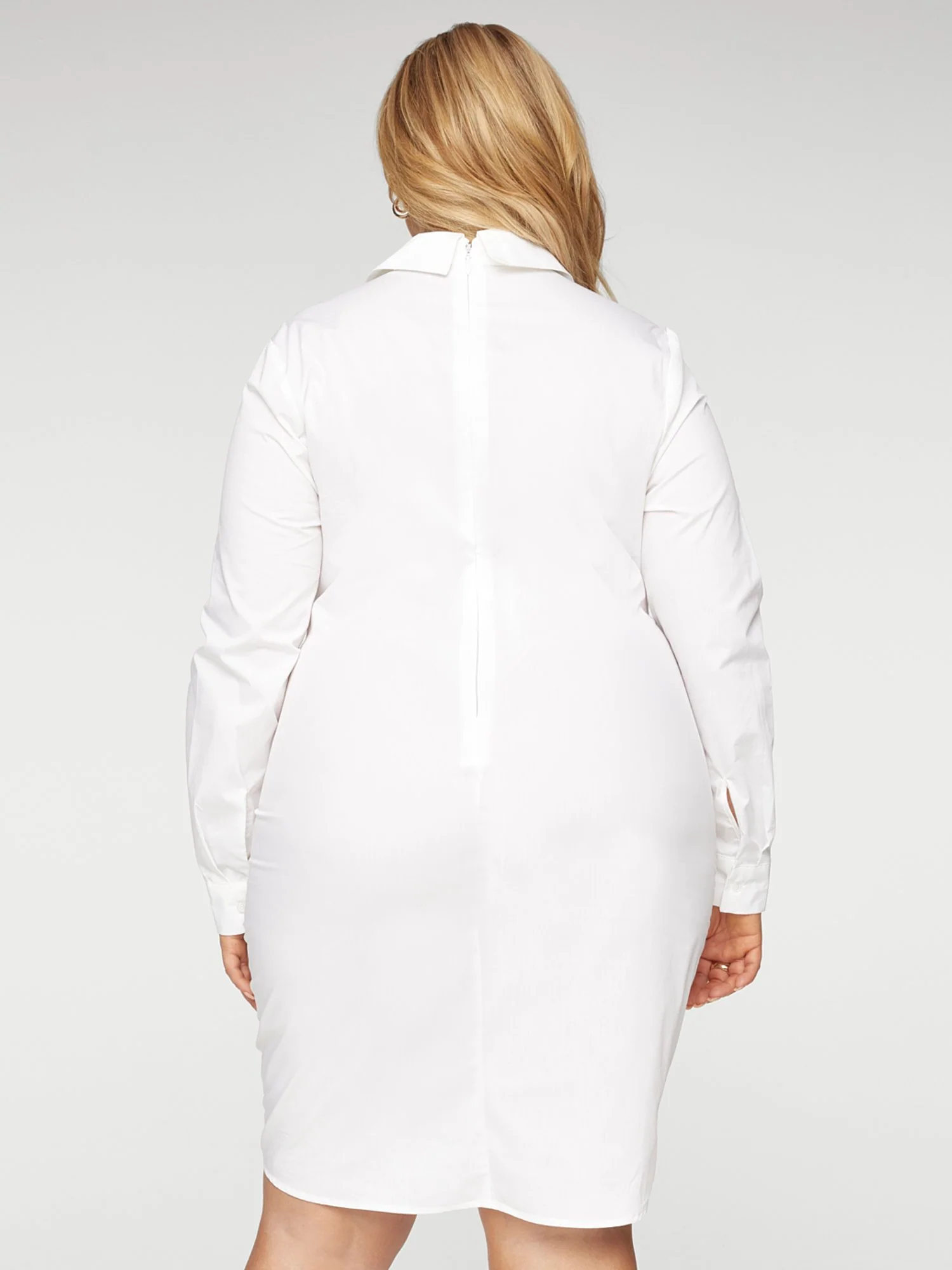 Janie Ruched Shirt Dress - Image 3