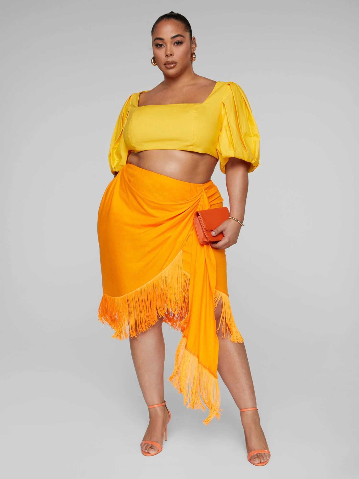 Jeanette Puff Sleeve Crop Top - Gabi Fresh x FTF - Image 3