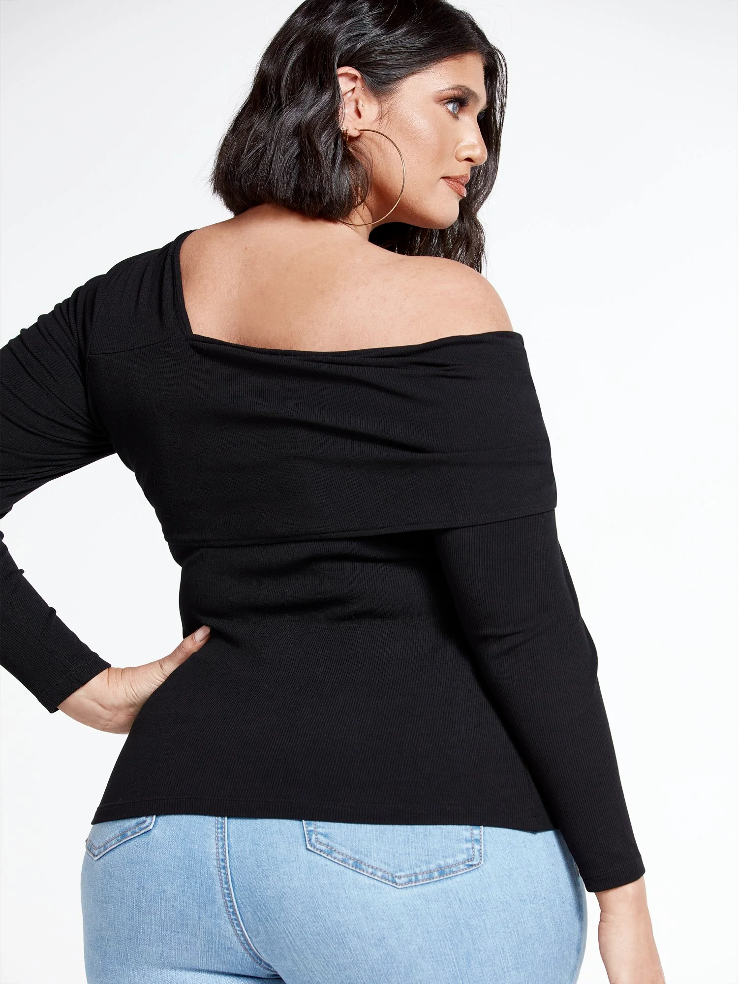 Jenisse One Shoulder Knit Top - Image 3