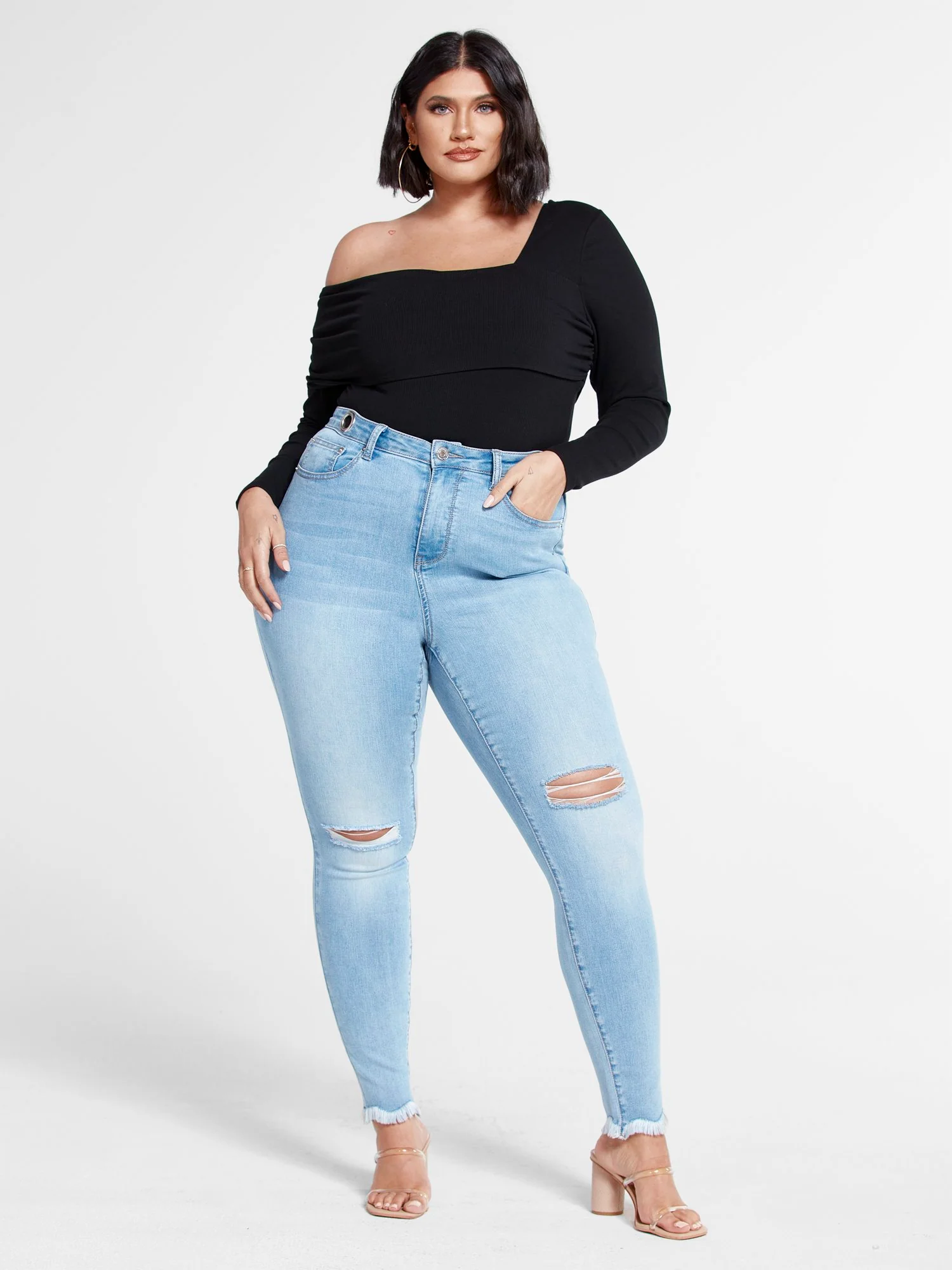 Jenisse One Shoulder Knit Top - Image 4