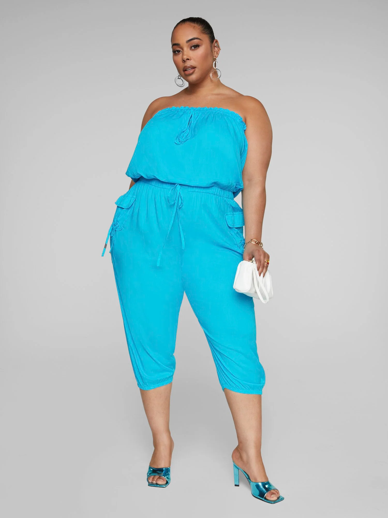 Jenny Strapless Utility Jumpsuit - Image 2