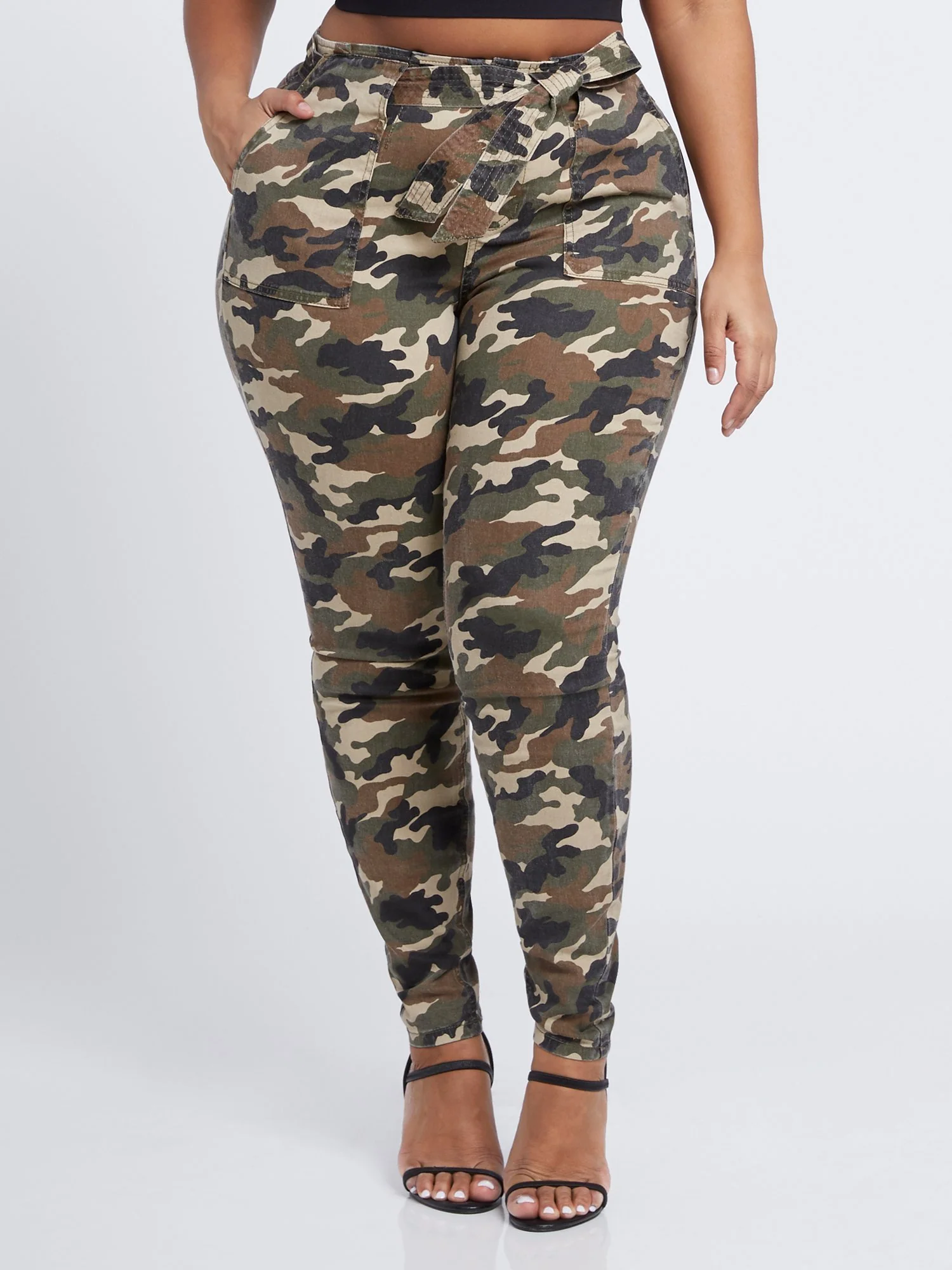 Jessica High Rise Camo Utility Skinny Pant - Image 2