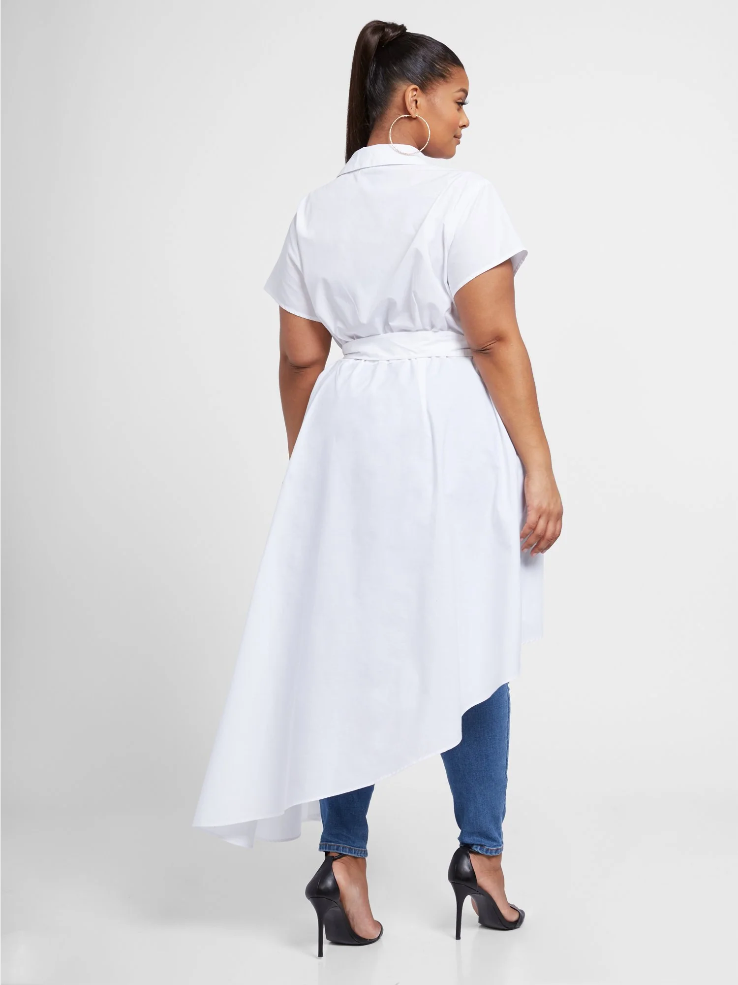 Jessie Asymmetrical Tunic with Belt - Image 3