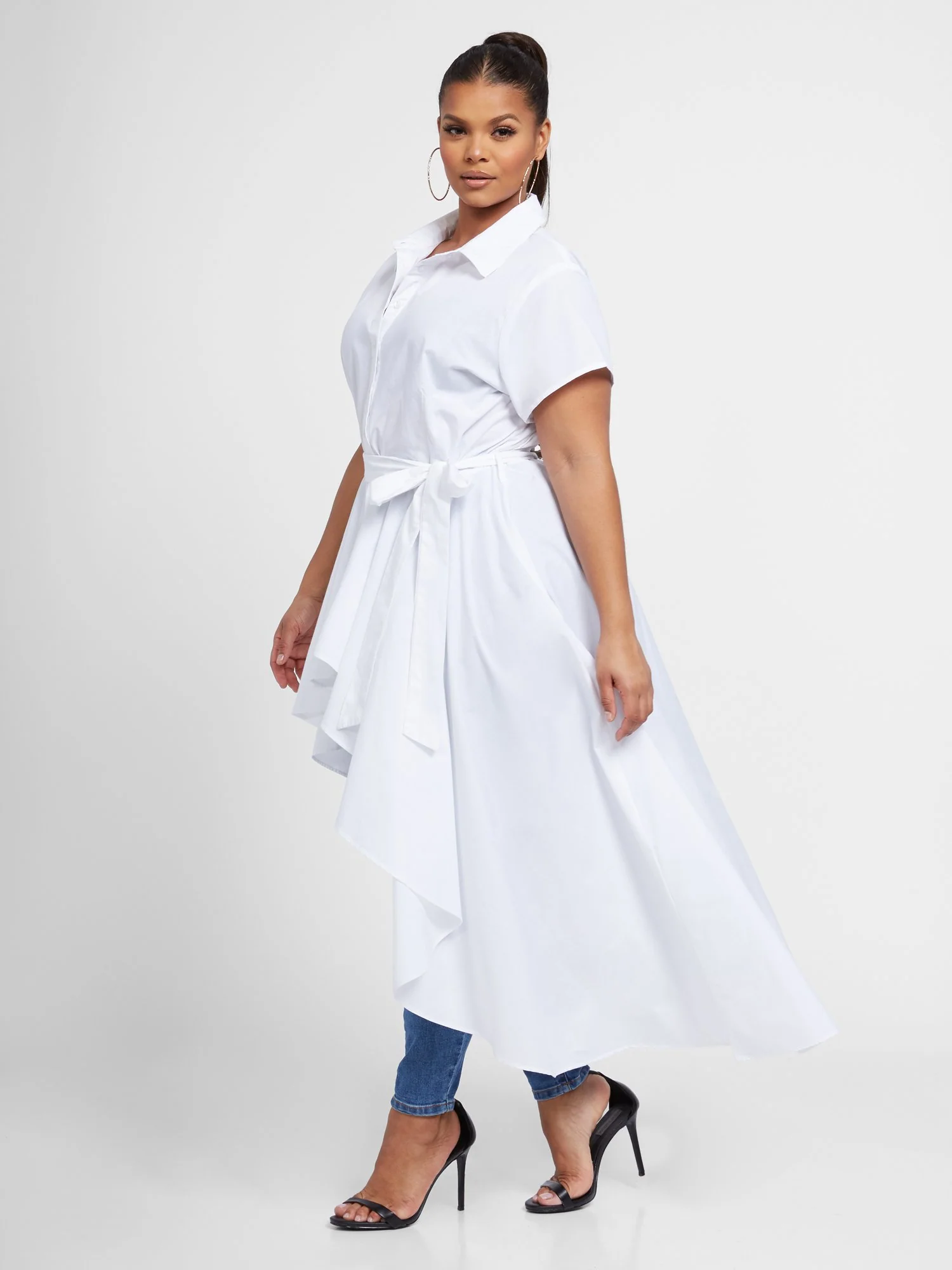 Jessie Asymmetrical Tunic with Belt - Image 4