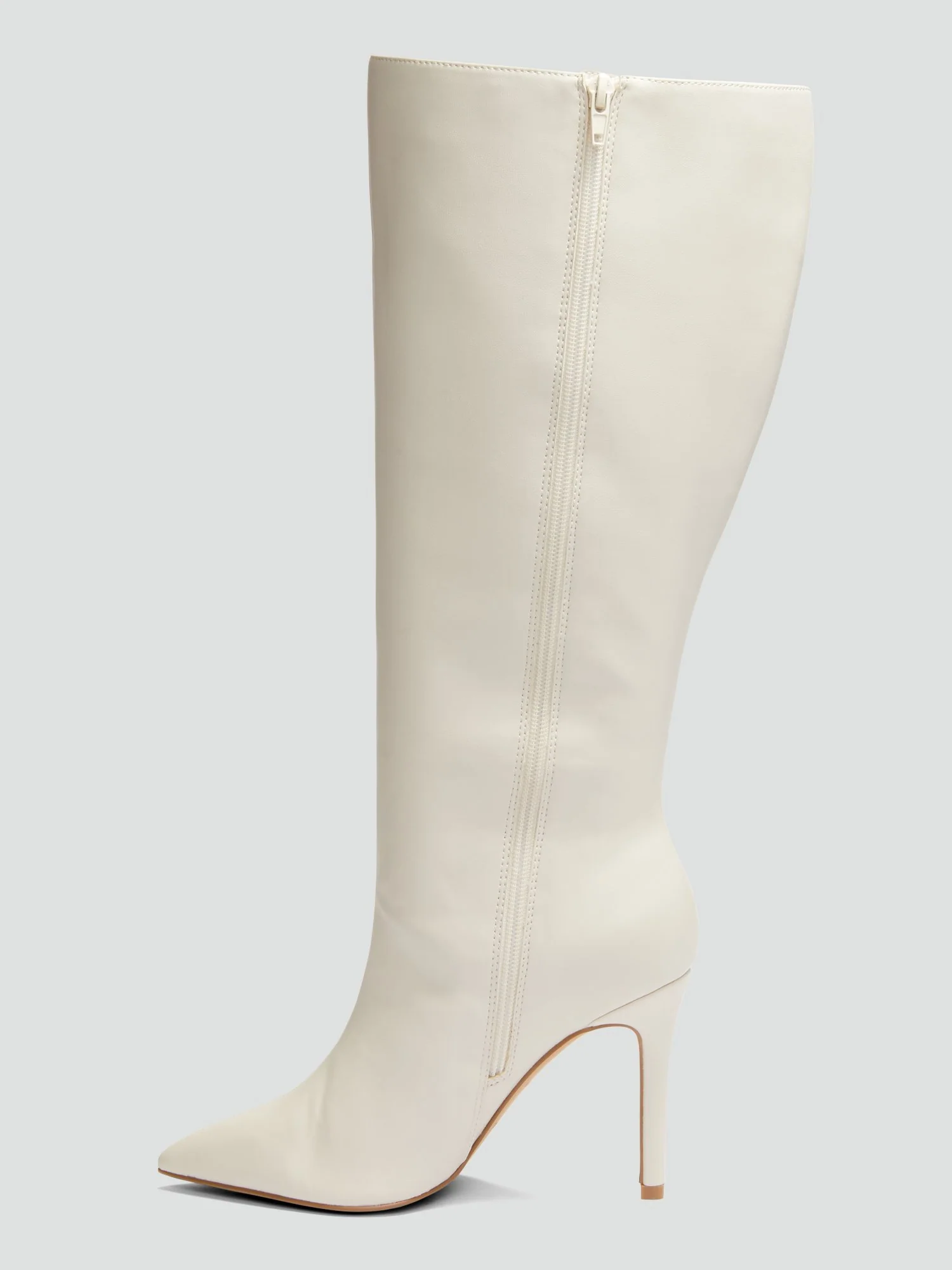 Jessie Faux Leather Knee High Boots - Image 10