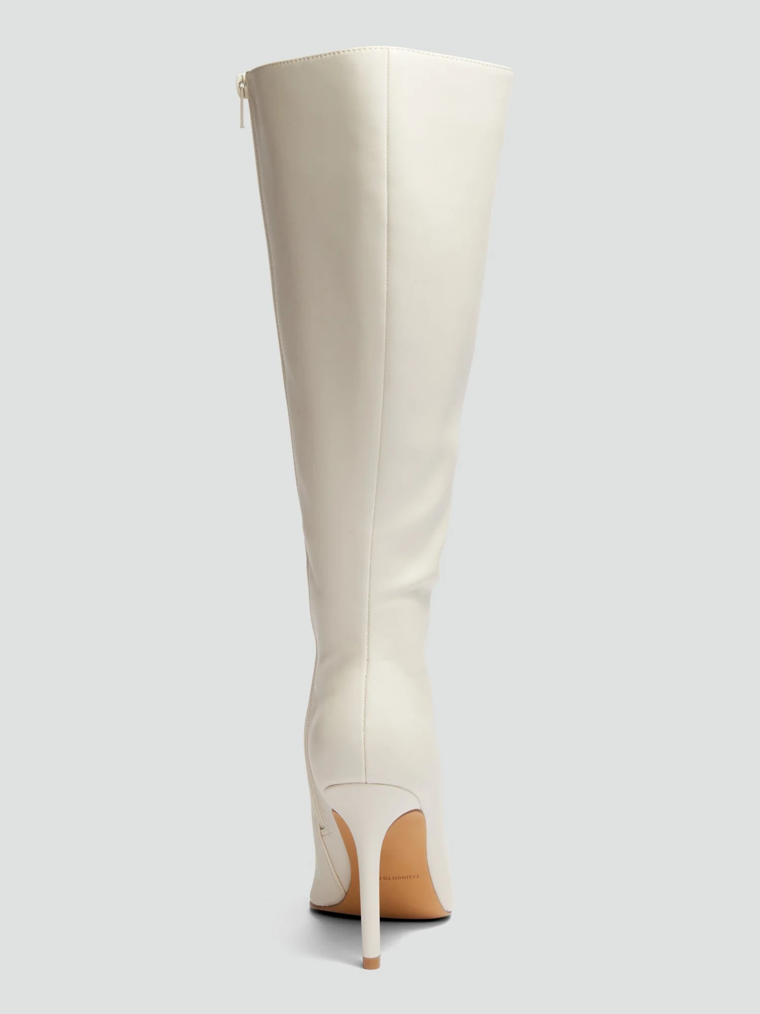 Jessie Faux Leather Knee High Boots - Image 9