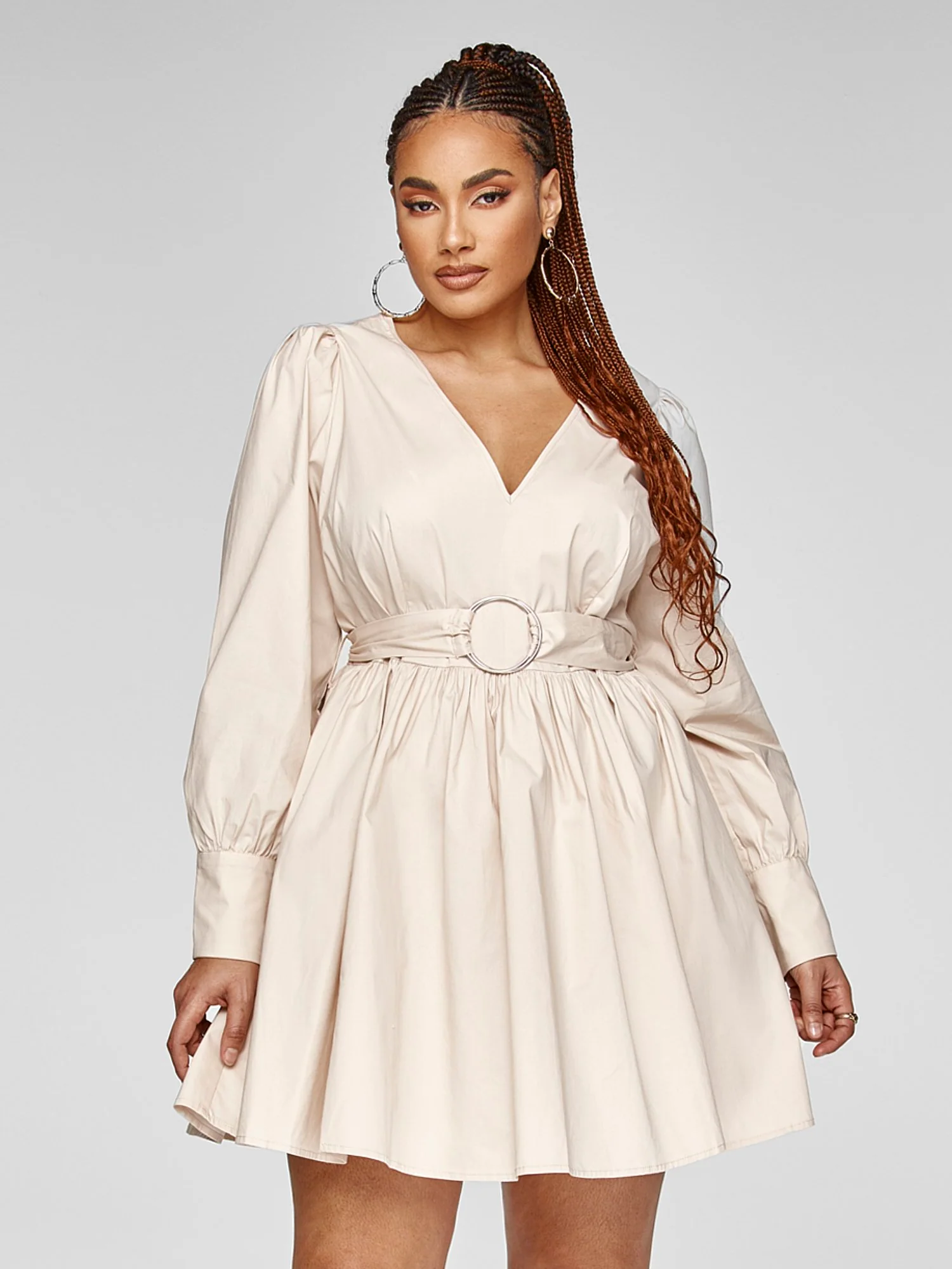 Jillian Belted A-line Dress - Image 2