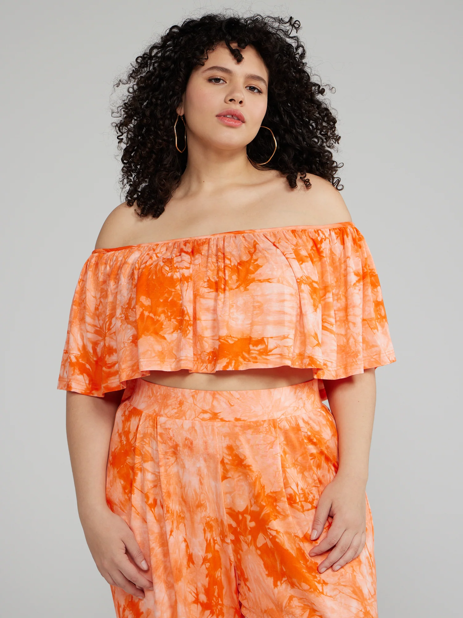Jonna Off Shoulder Ruffle Crop Top - Image 16
