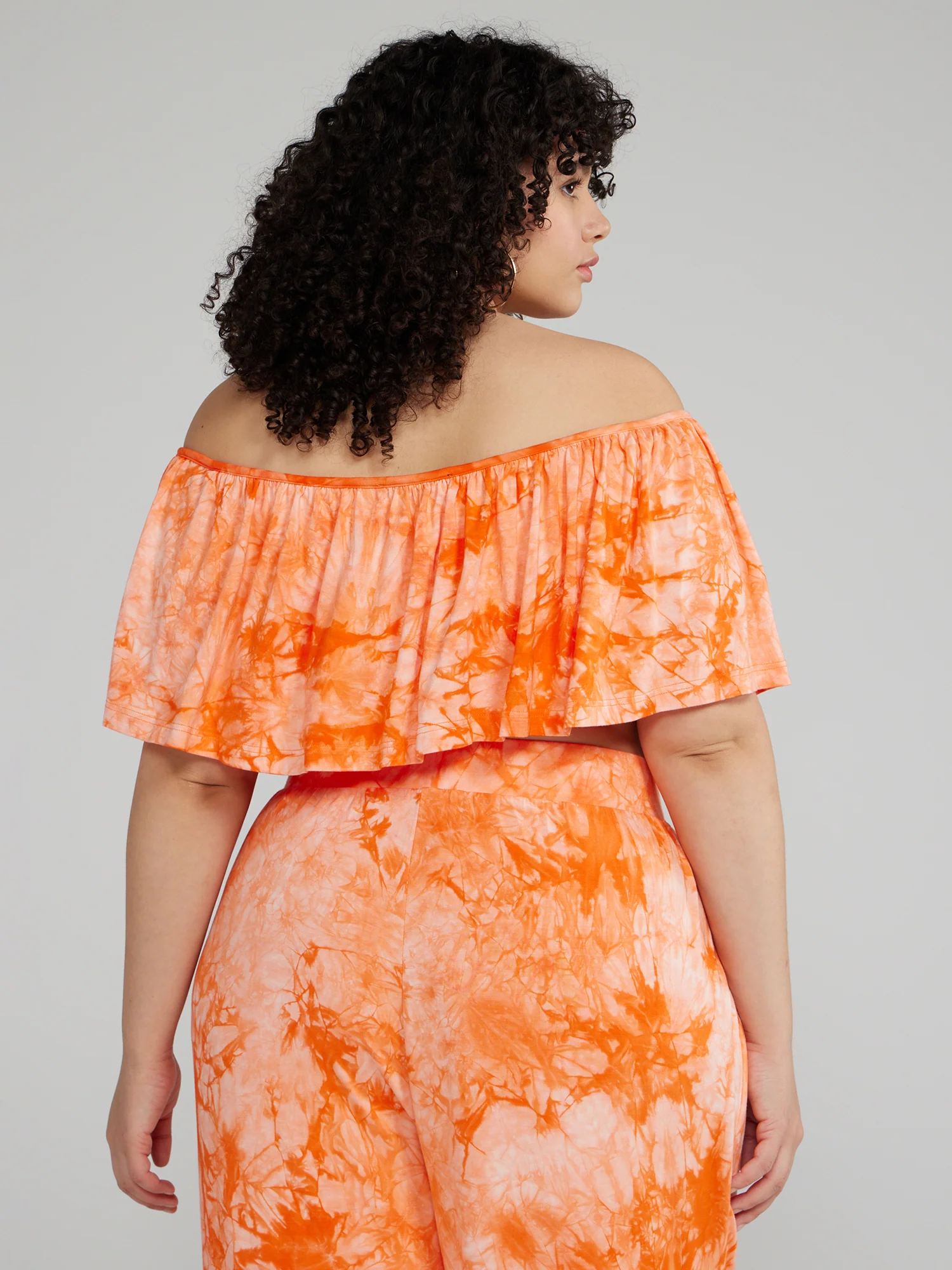 Jonna Off Shoulder Ruffle Crop Top - Image 18