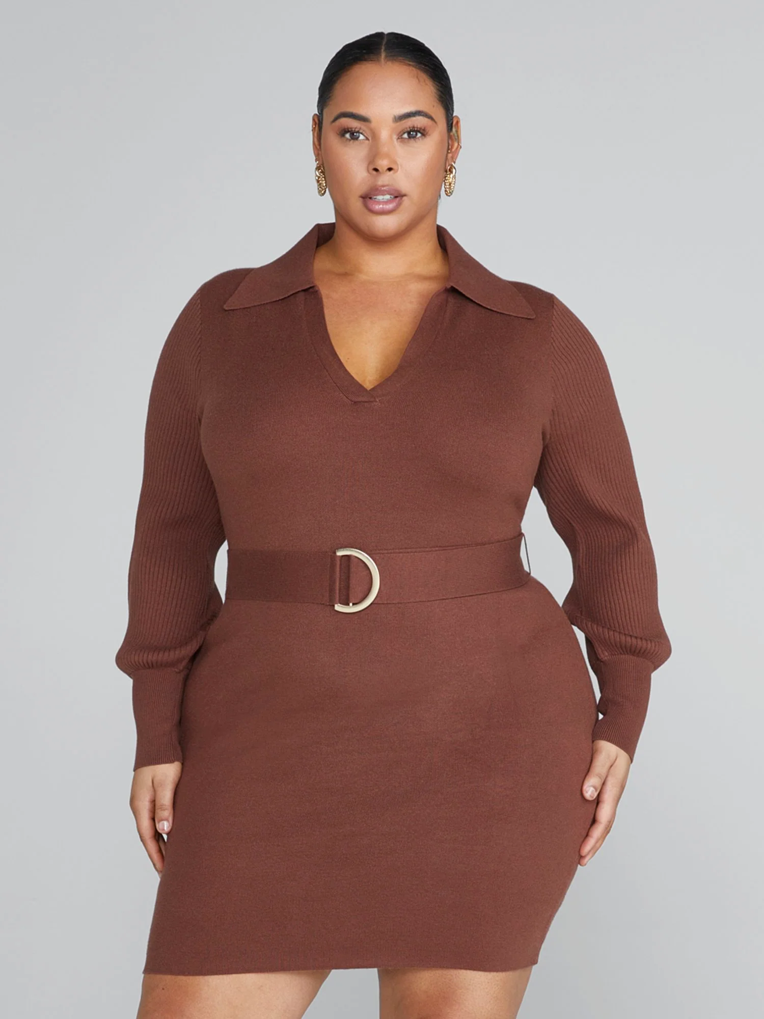 Julia Belted Sweater Dress - Image 2