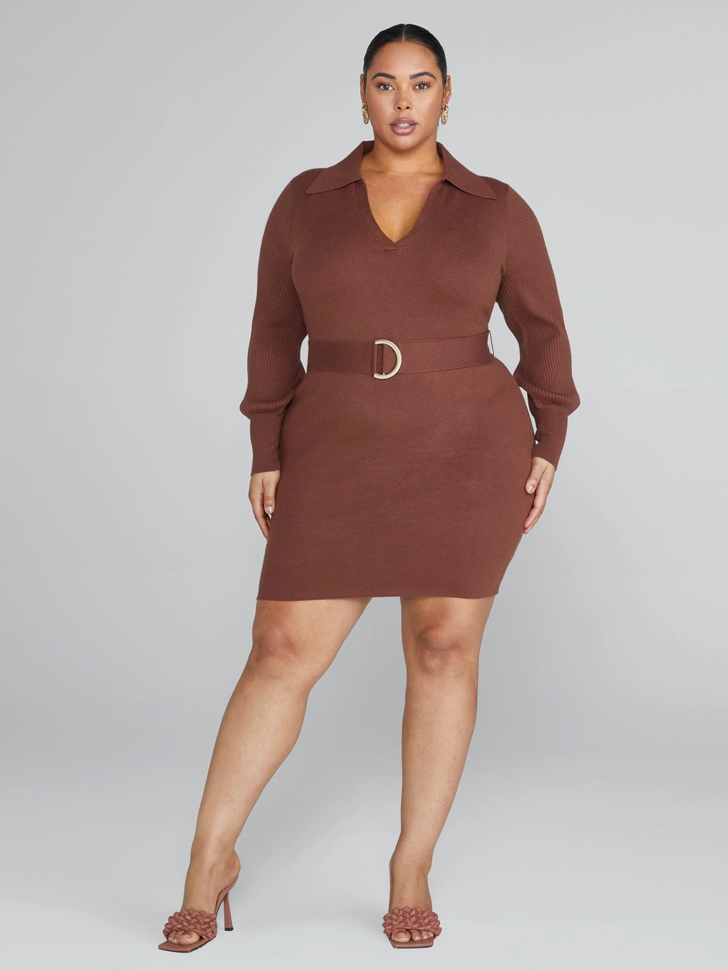 Julia Belted Sweater Dress - Image 3