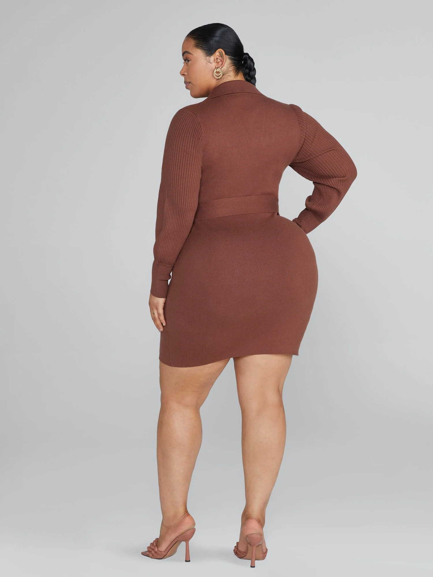 Julia Belted Sweater Dress - Image 4