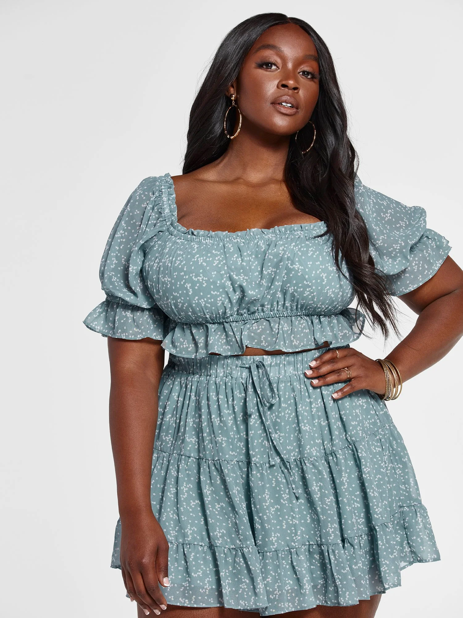 Julia Floral Print Crop Top - Image 6
