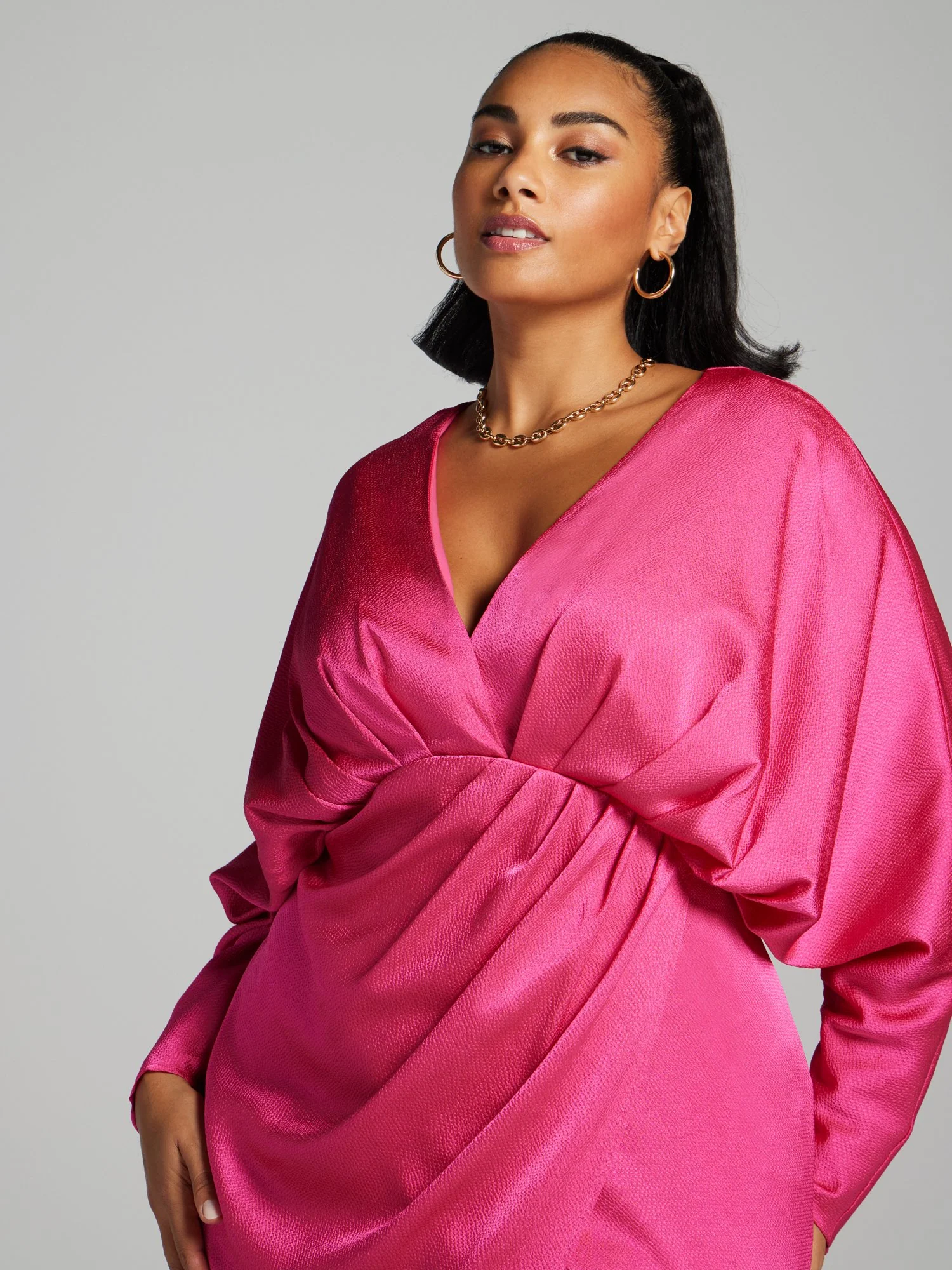 Julieta Mermaid Satin Dress - Image 3