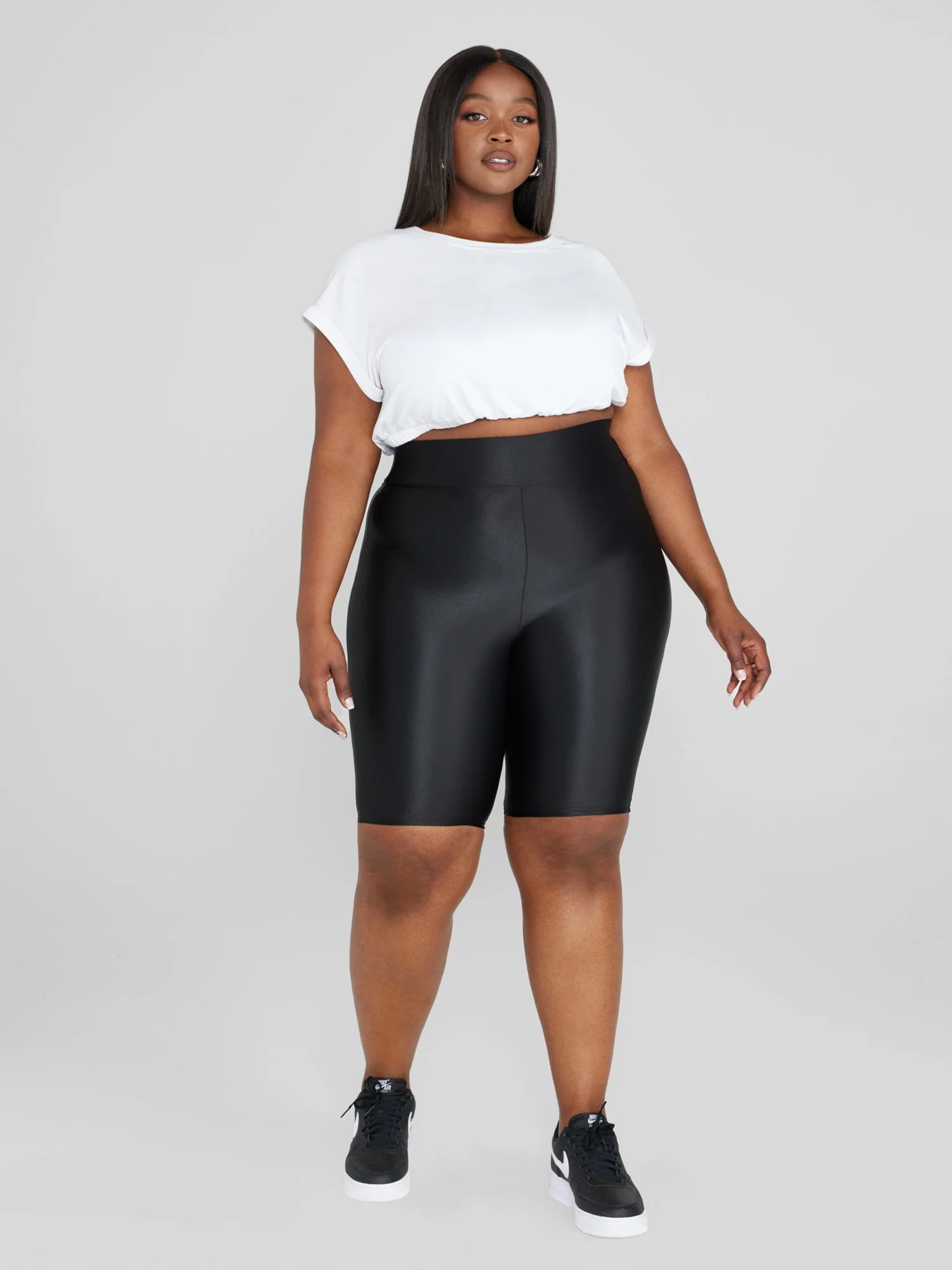 Juliette Cropped French Terry Tee - Image 10