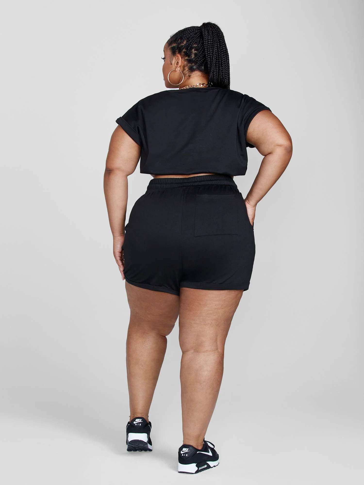 Juliette Cropped French Terry Tee - Image 4