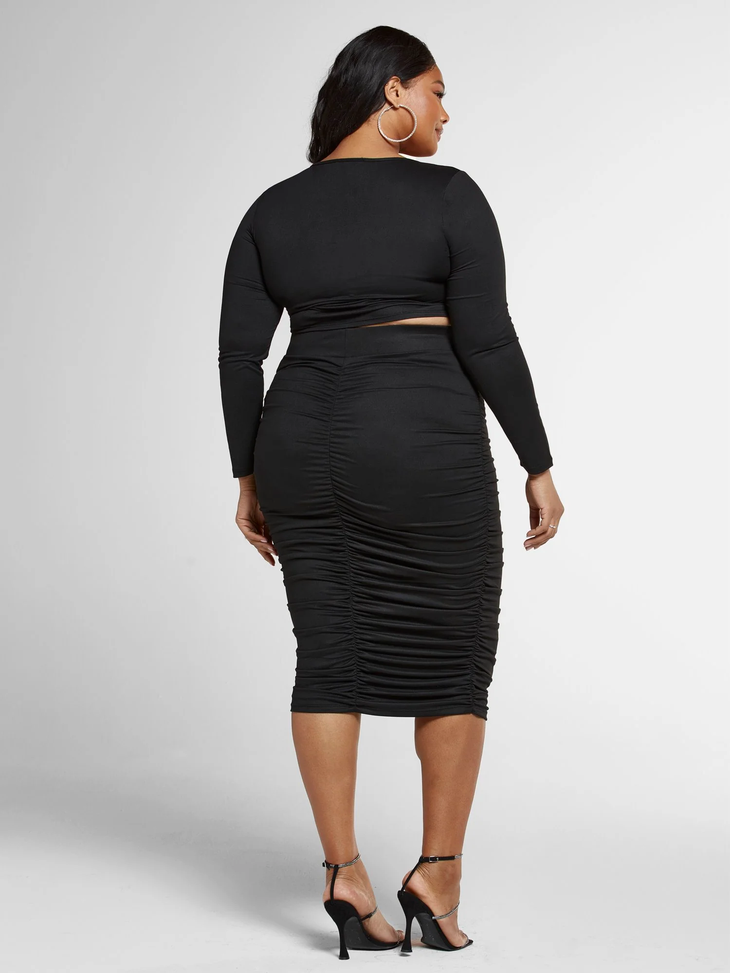 Justine Ruched Pencil Skirt - Image 5
