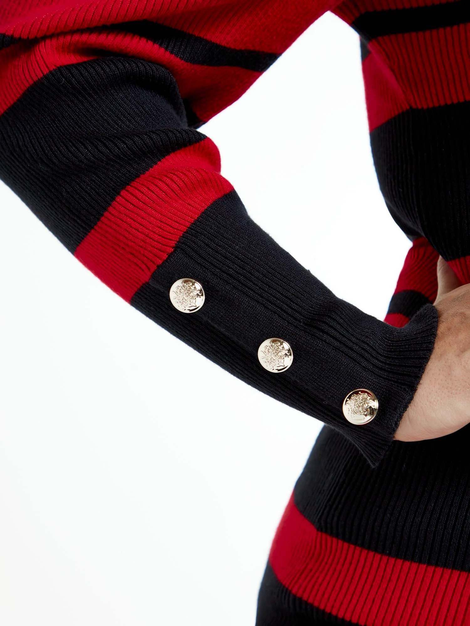 Kara Puff Sleeve Striped Square Neck Top - Image 5