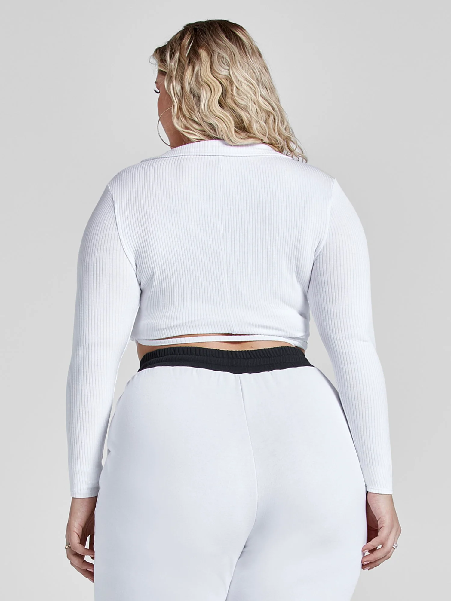 Karene Ribbed Knit Wrap Top - Image 3