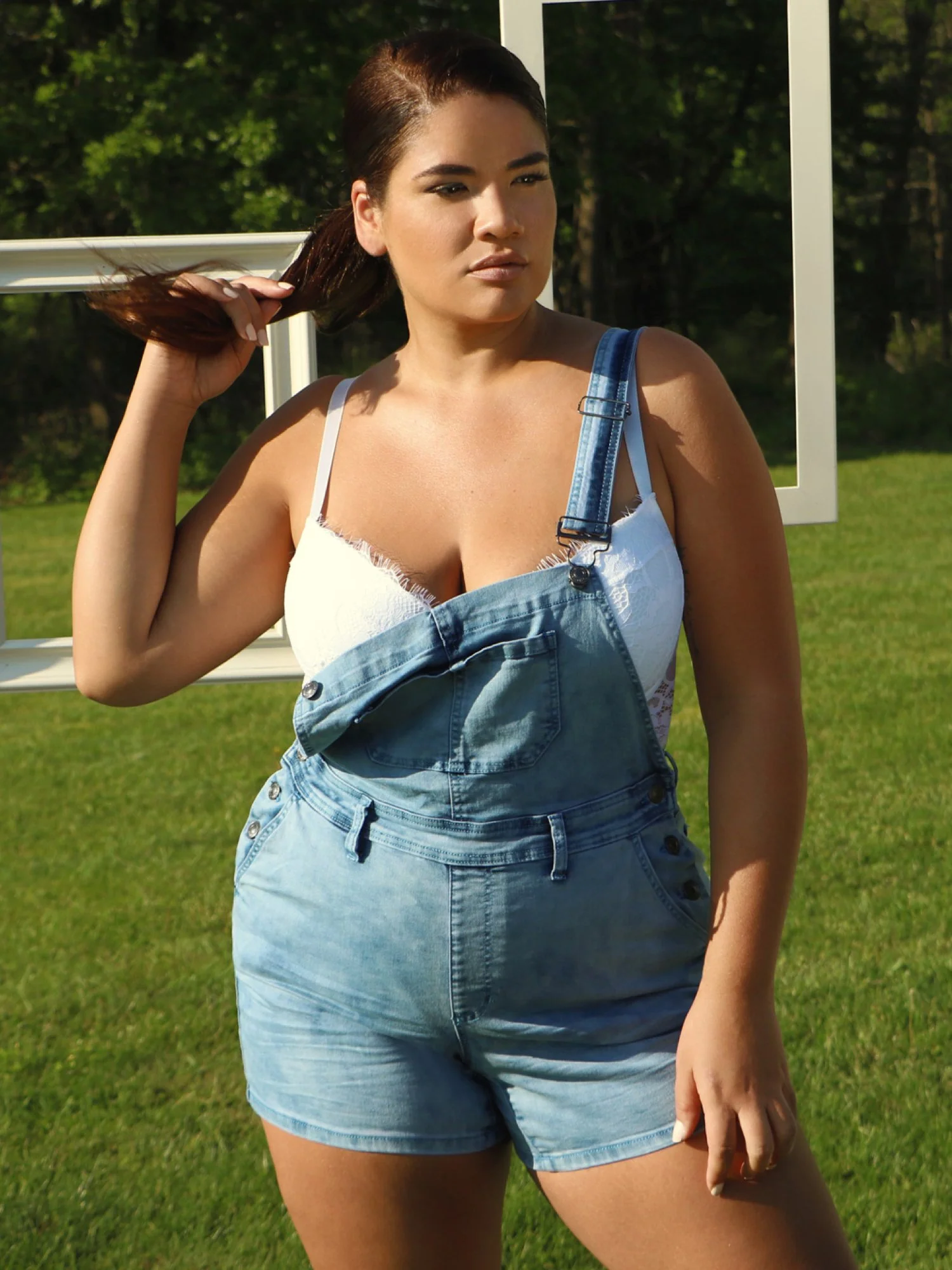 Kate Tie Dye Short Overalls - Image 2