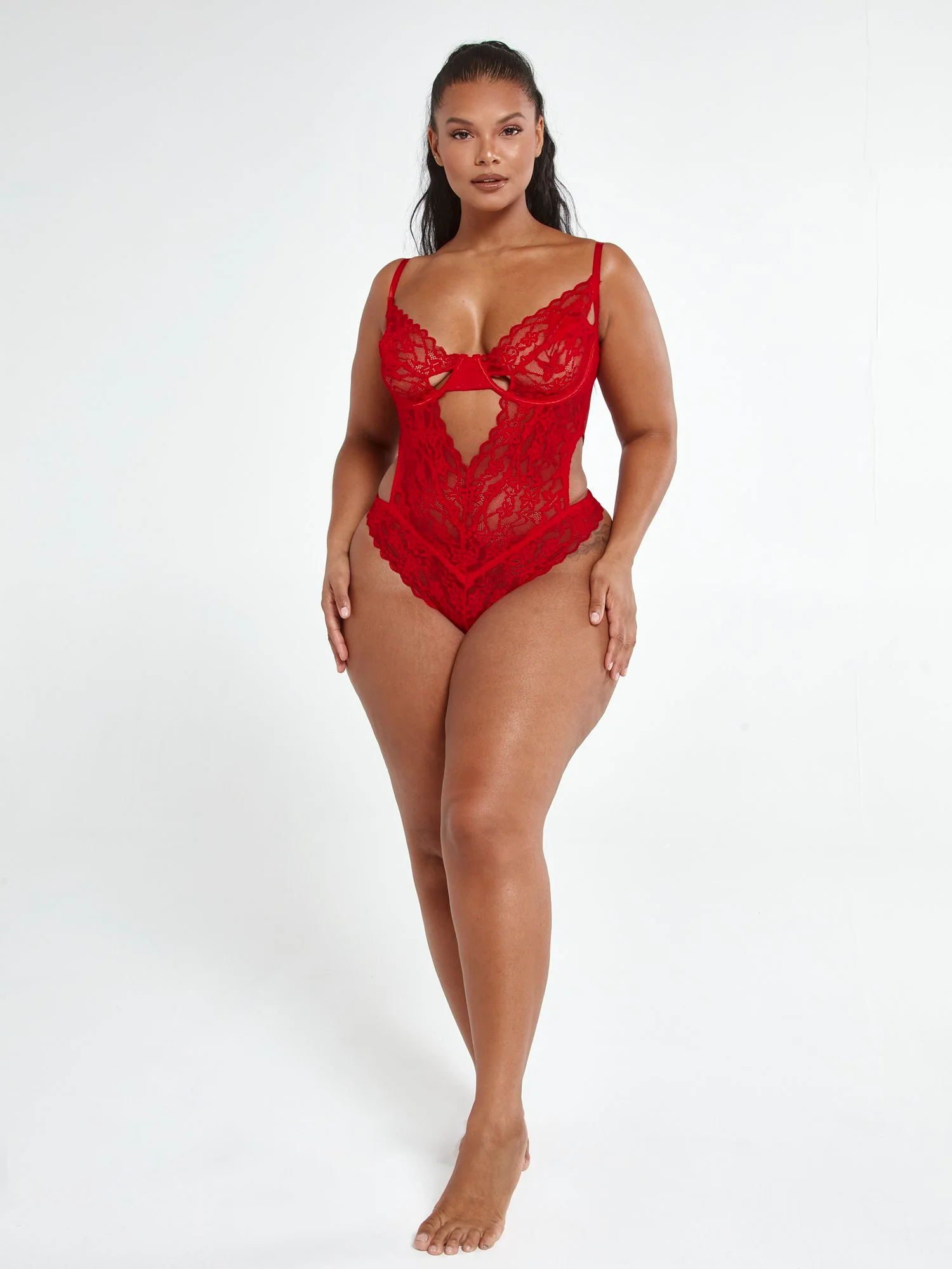 Katelyn Lace Cutout Bodysuit - Image 11