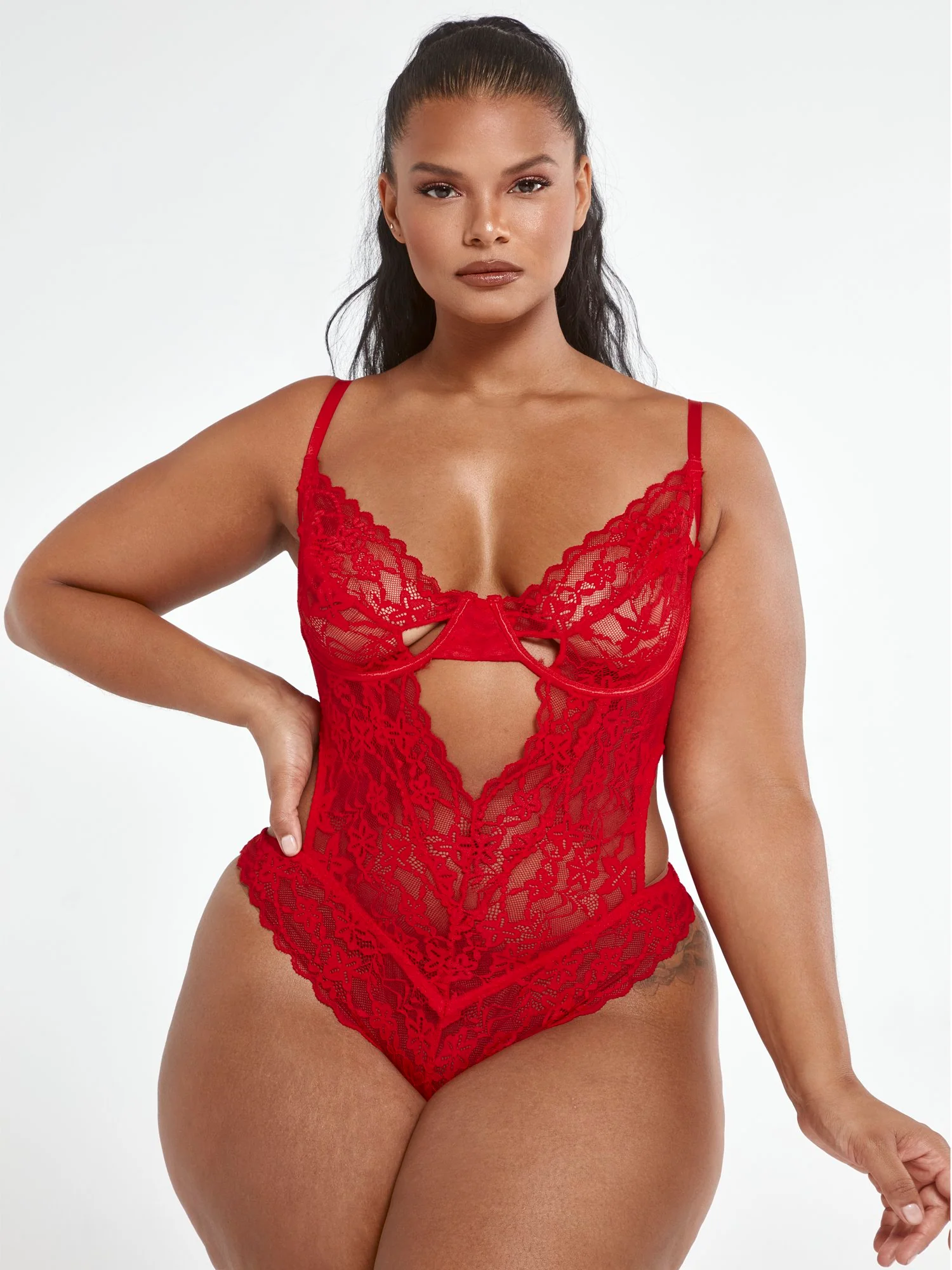 Katelyn Lace Cutout Bodysuit - Image 7