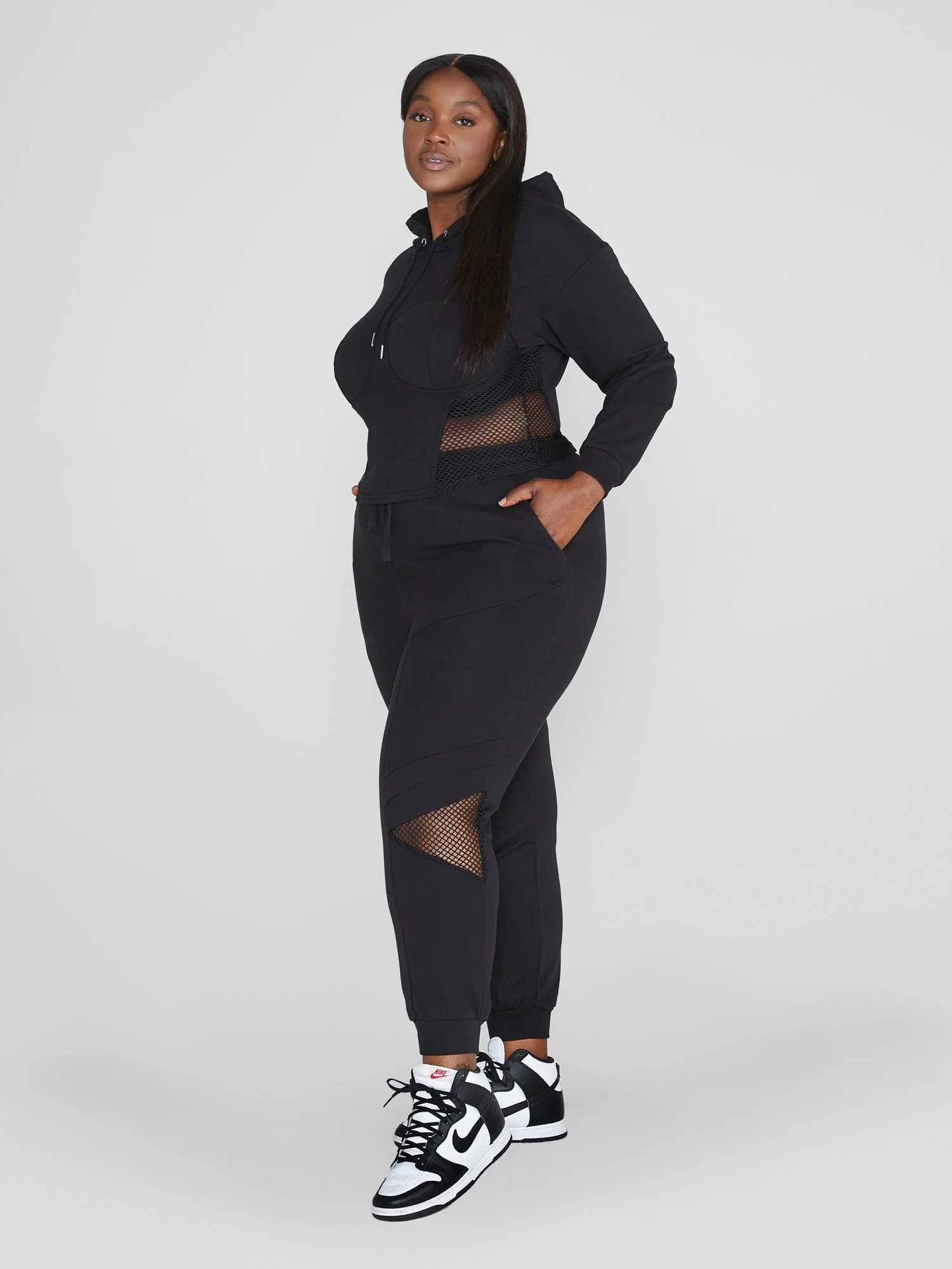 Katina Side Mesh Hoodie - Image 5