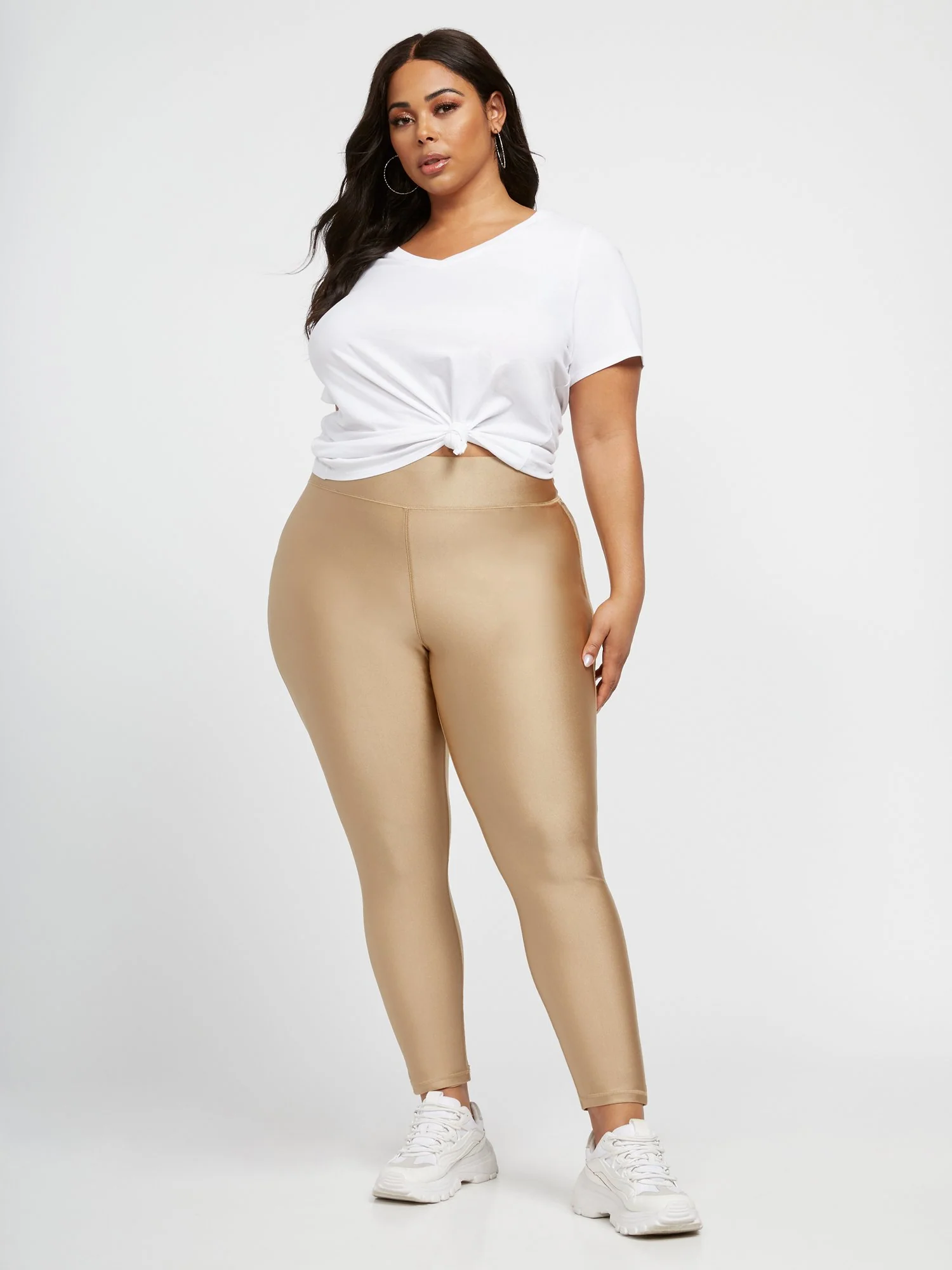 Kaya High Rise Shine Leggings - Image 4