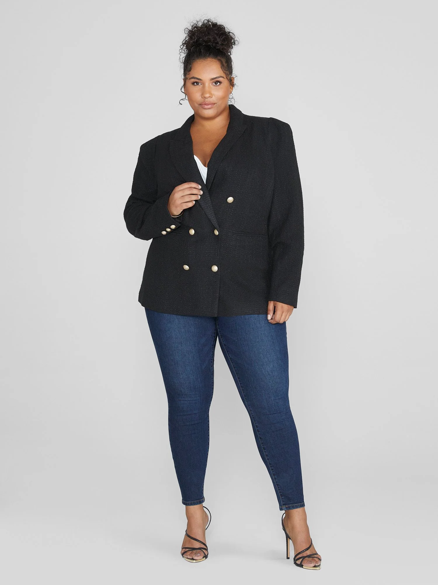 Kayla Textured Boyfriend Blazer - Image 3