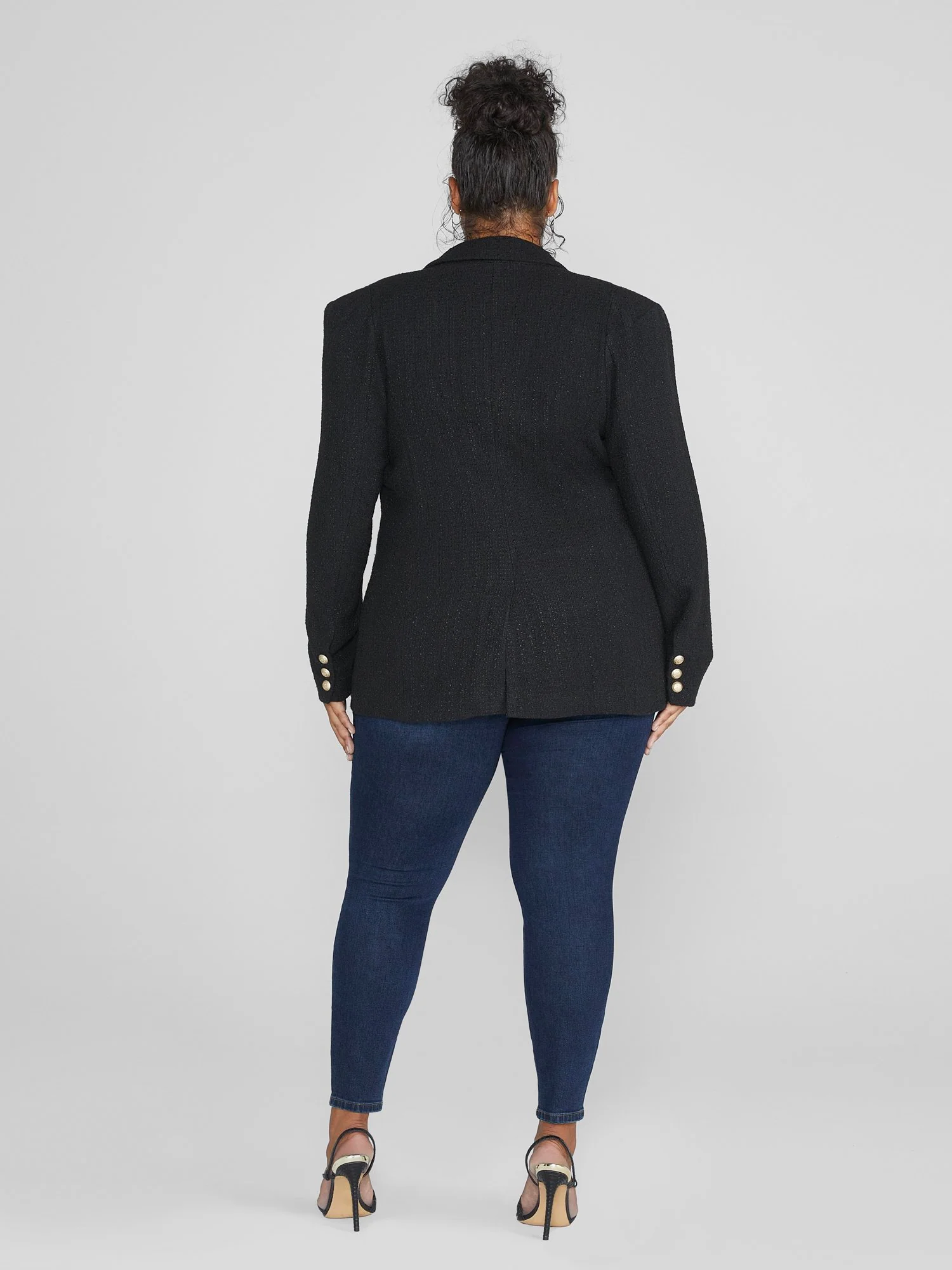 Kayla Textured Boyfriend Blazer - Image 4