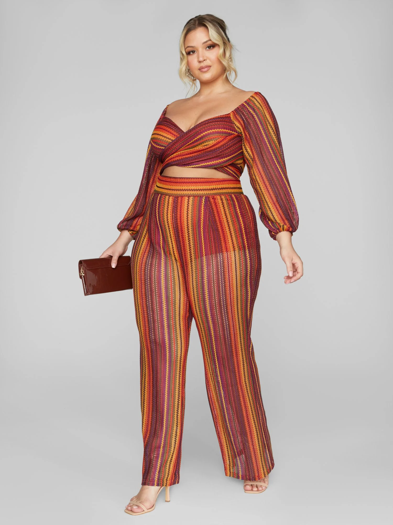 Keena Off The Shoulder Striped Top - Image 3