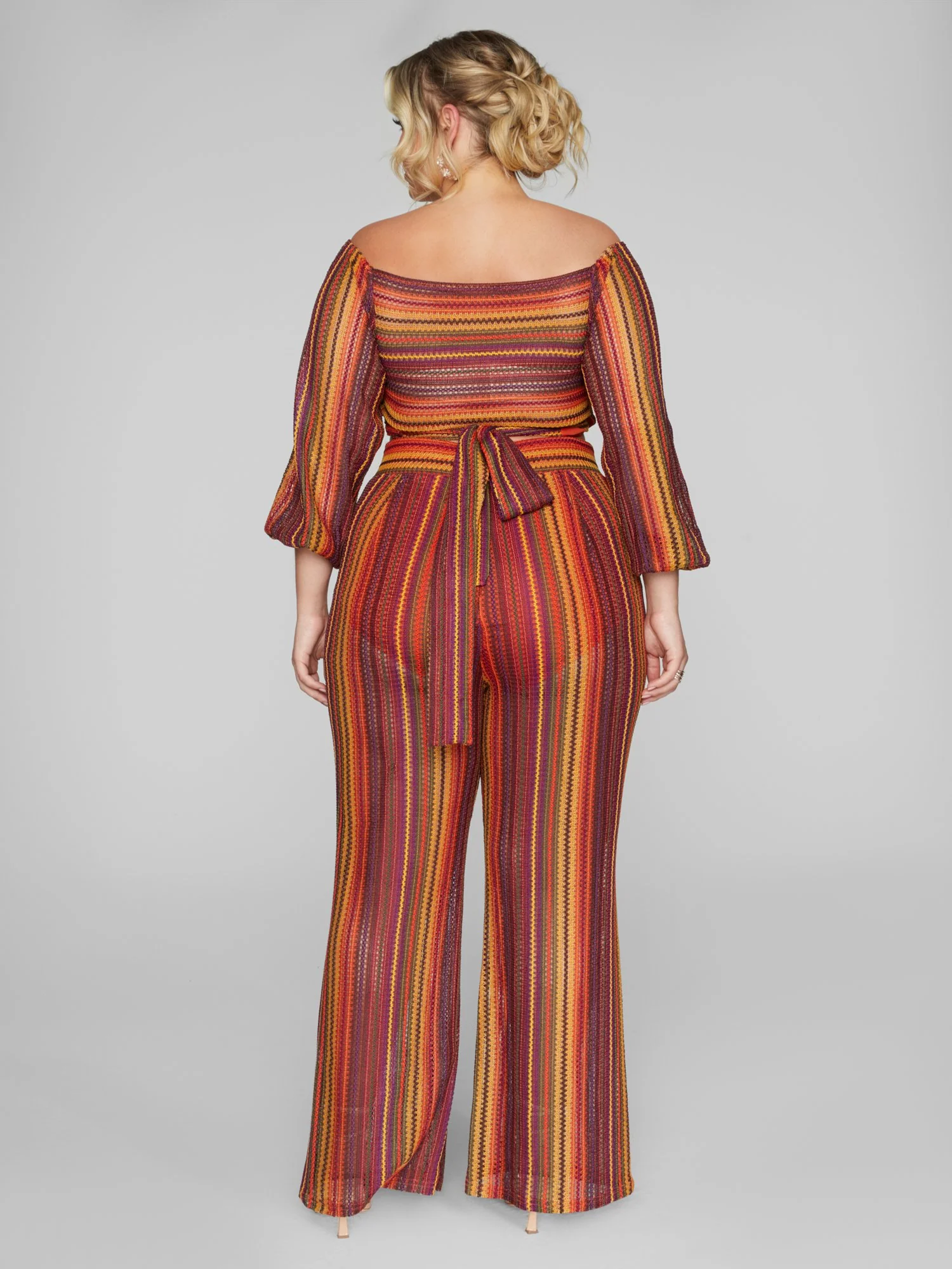 Keena Off The Shoulder Striped Top - Image 4