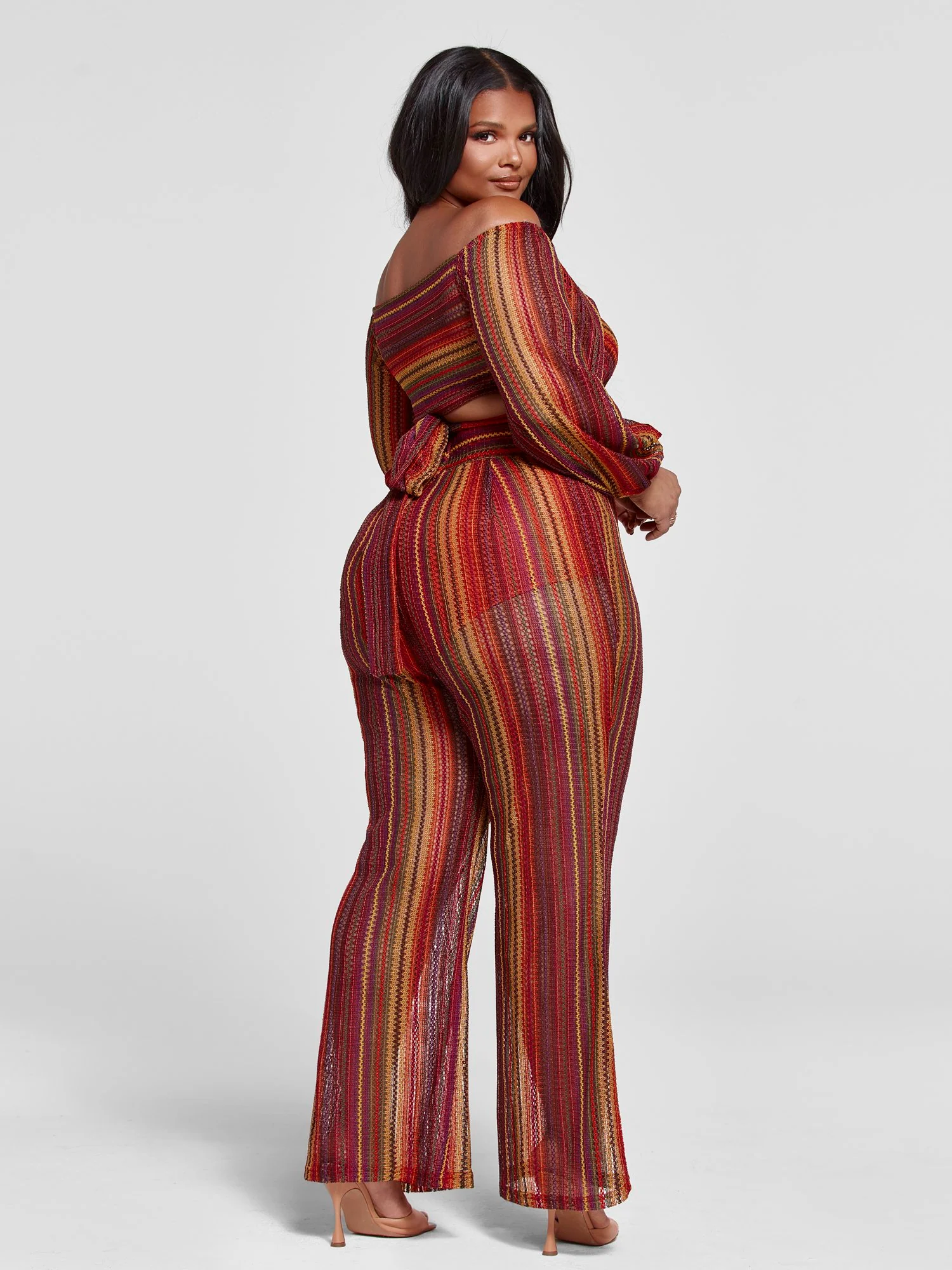 Keena Off The Shoulder Striped Top - Image 7