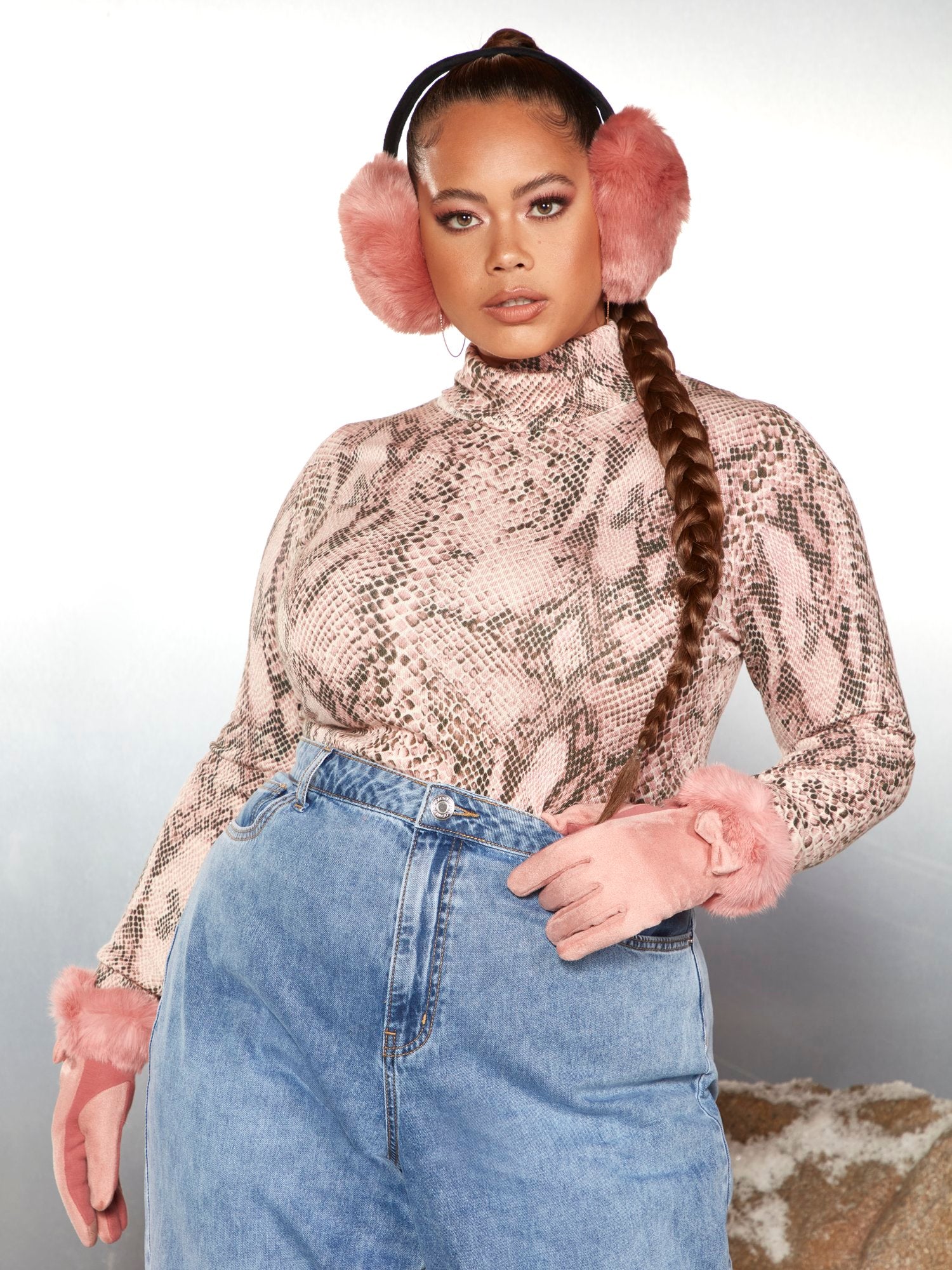 Kehri Snake Print Turtleneck Sweater - Garnerstyle x FTF - Image 2